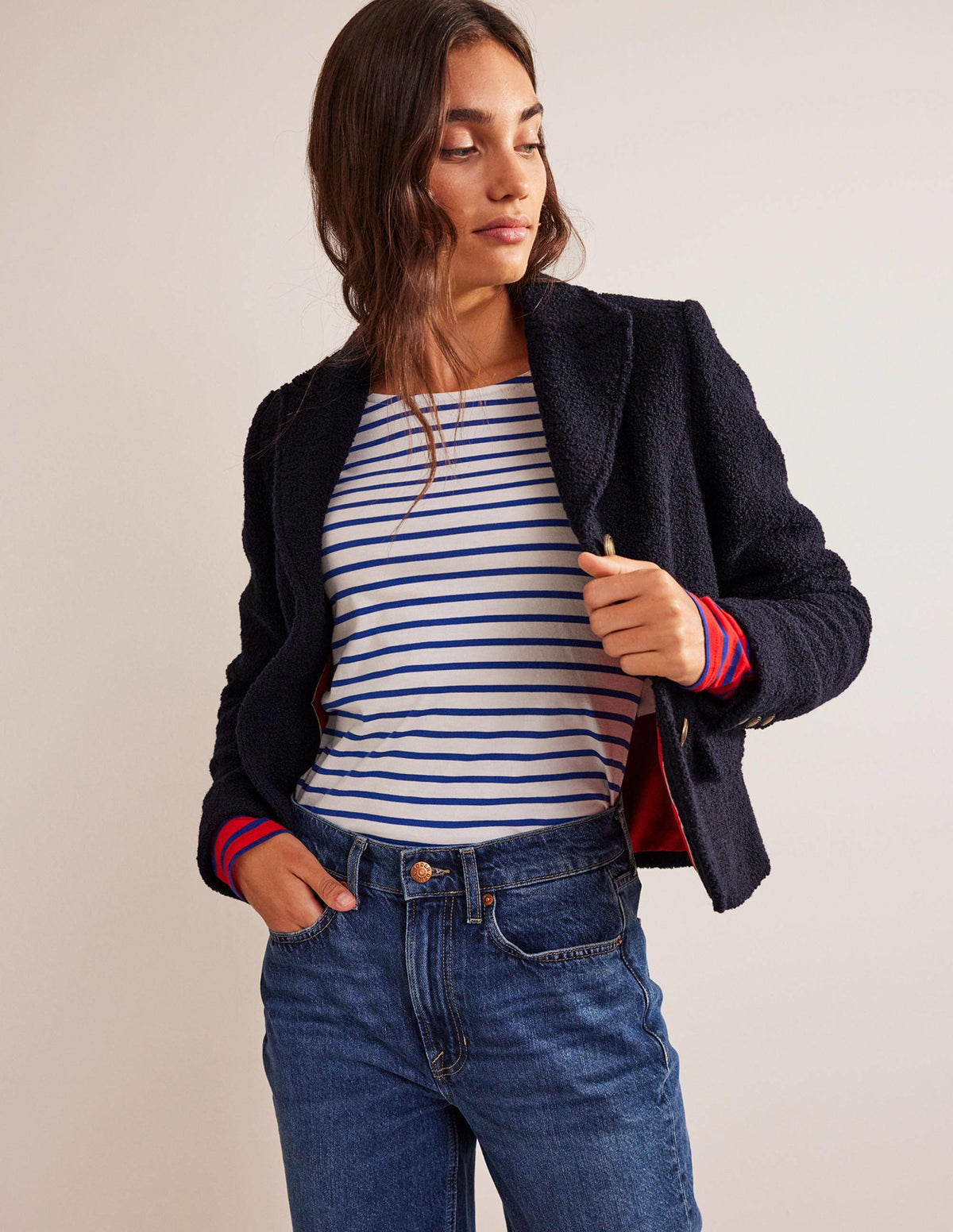 Ely Textured Jacket-Navy-4