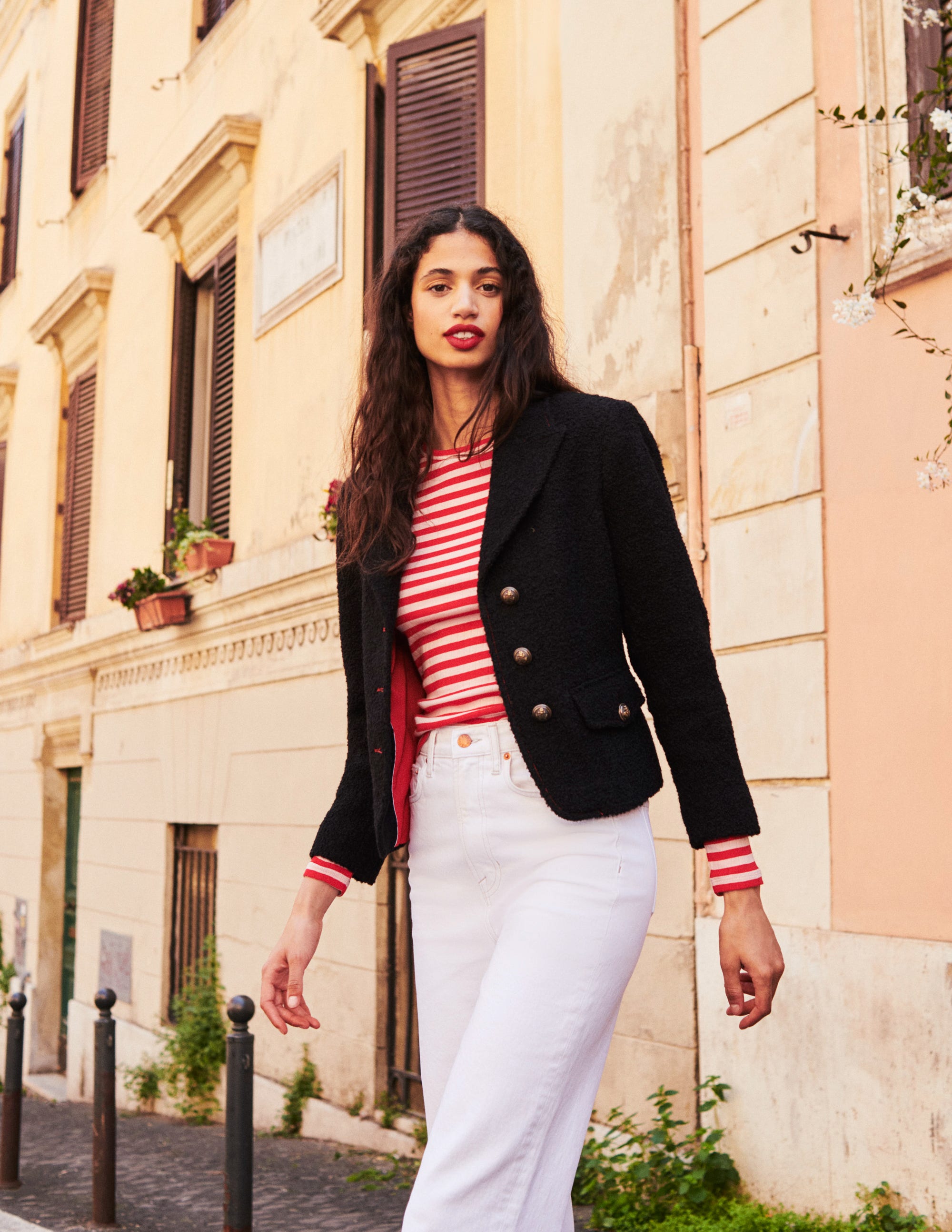 Ely Textured Jacket-Navy - Image 5