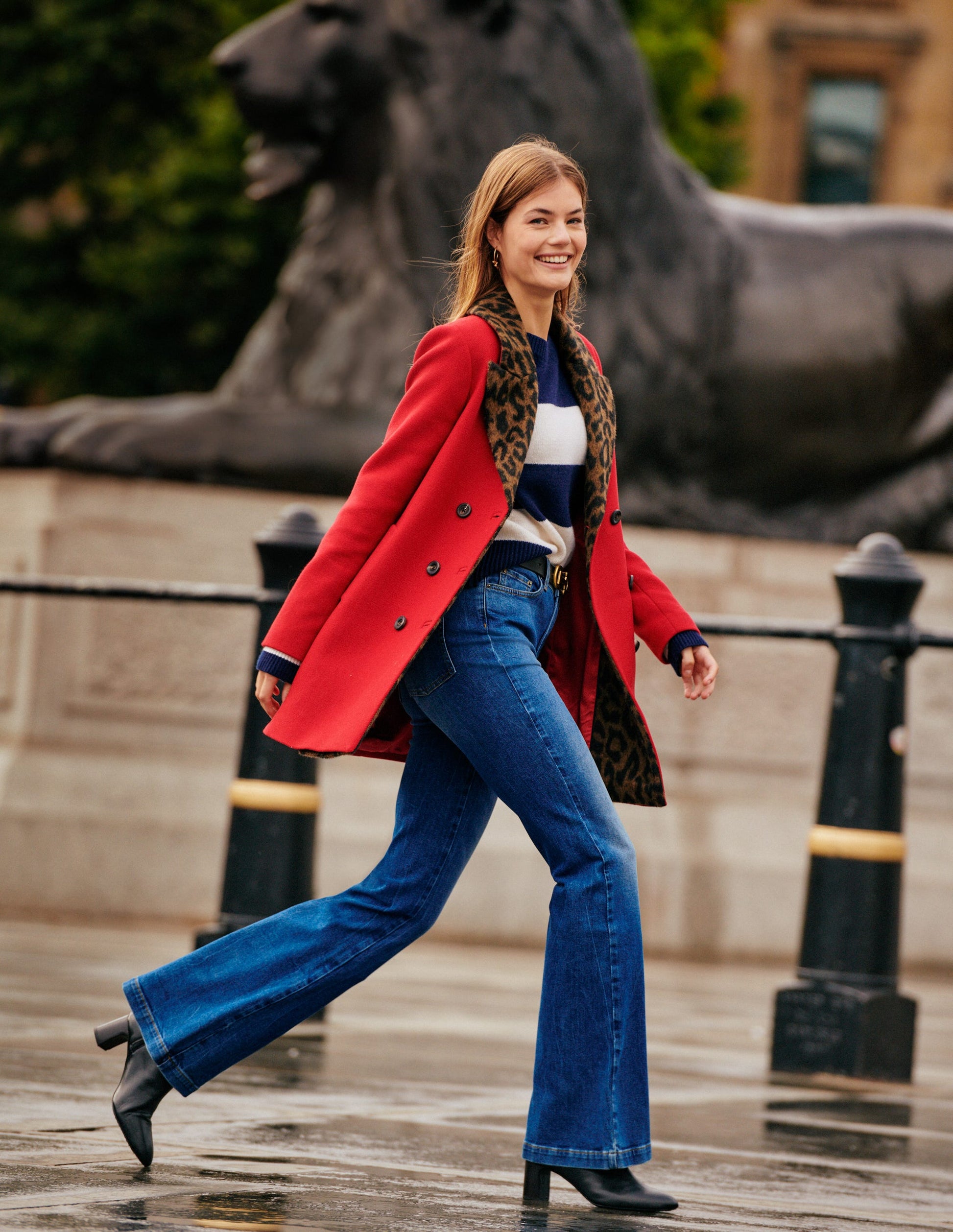 Double-Breasted Wool Coat-Brilliant Red-6