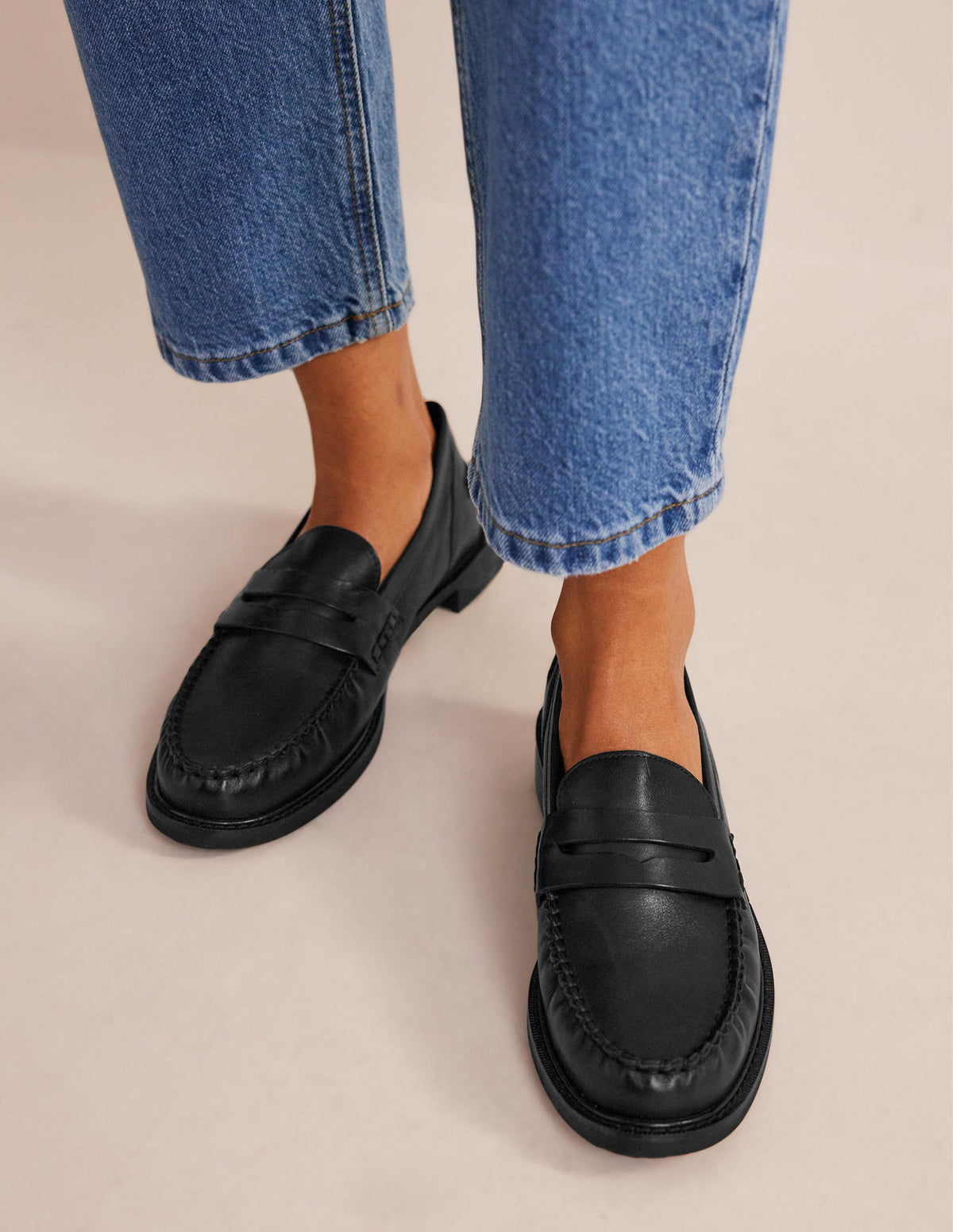 Classic Moccasin Loafers-Black-1