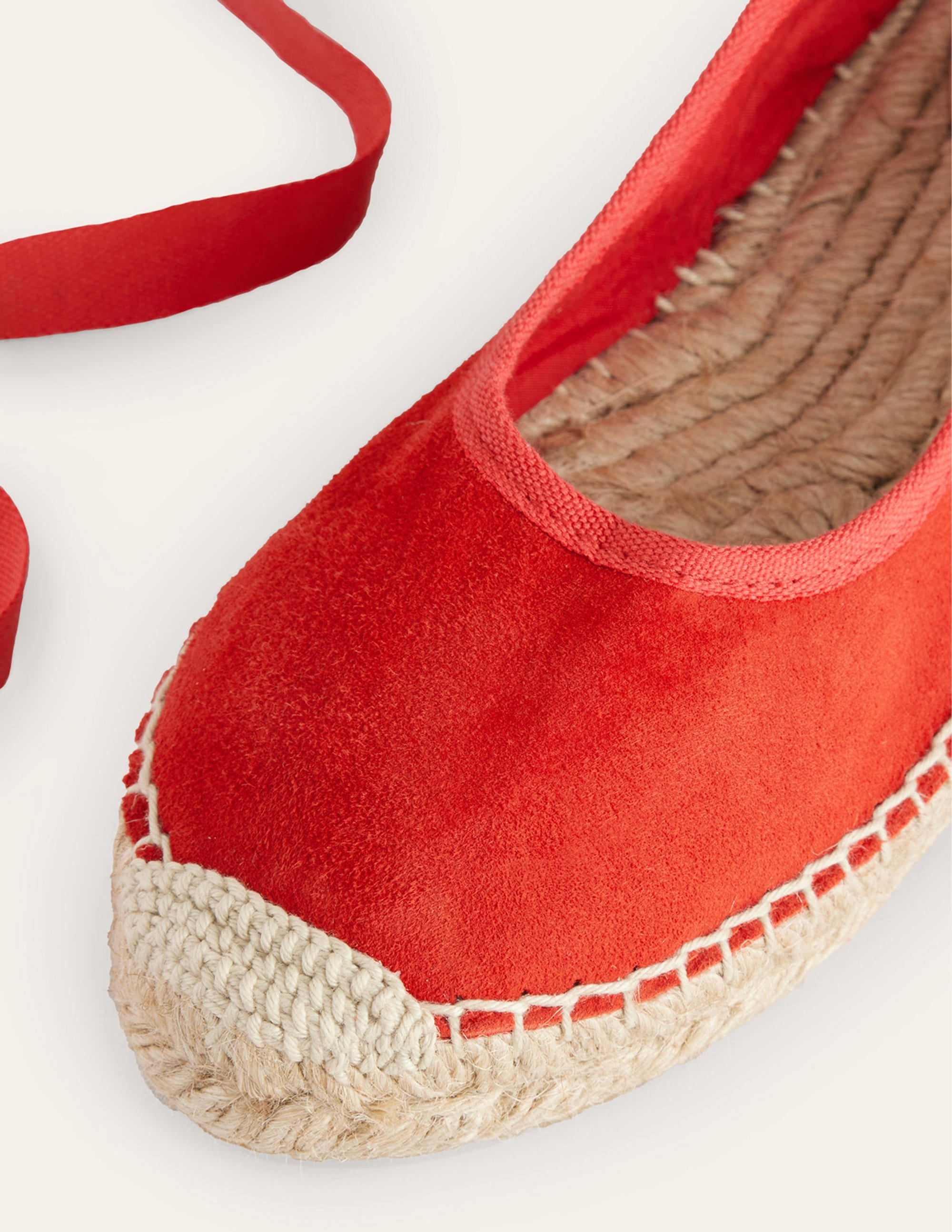 Ankle Tie Espadrilles-Vermillion - Image 4