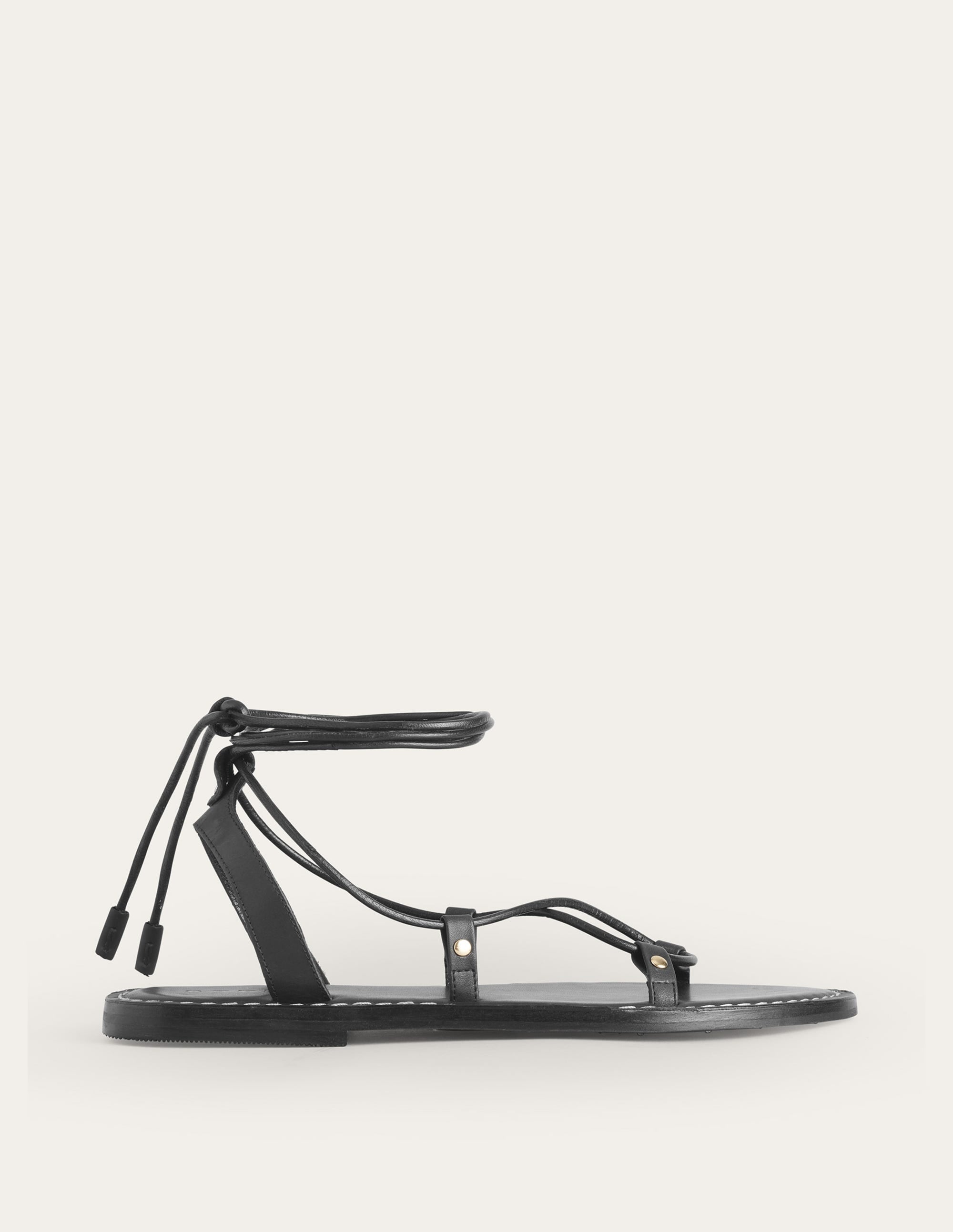 Scarf Wrap Sandals-Botanic Blush / Black - Image 2