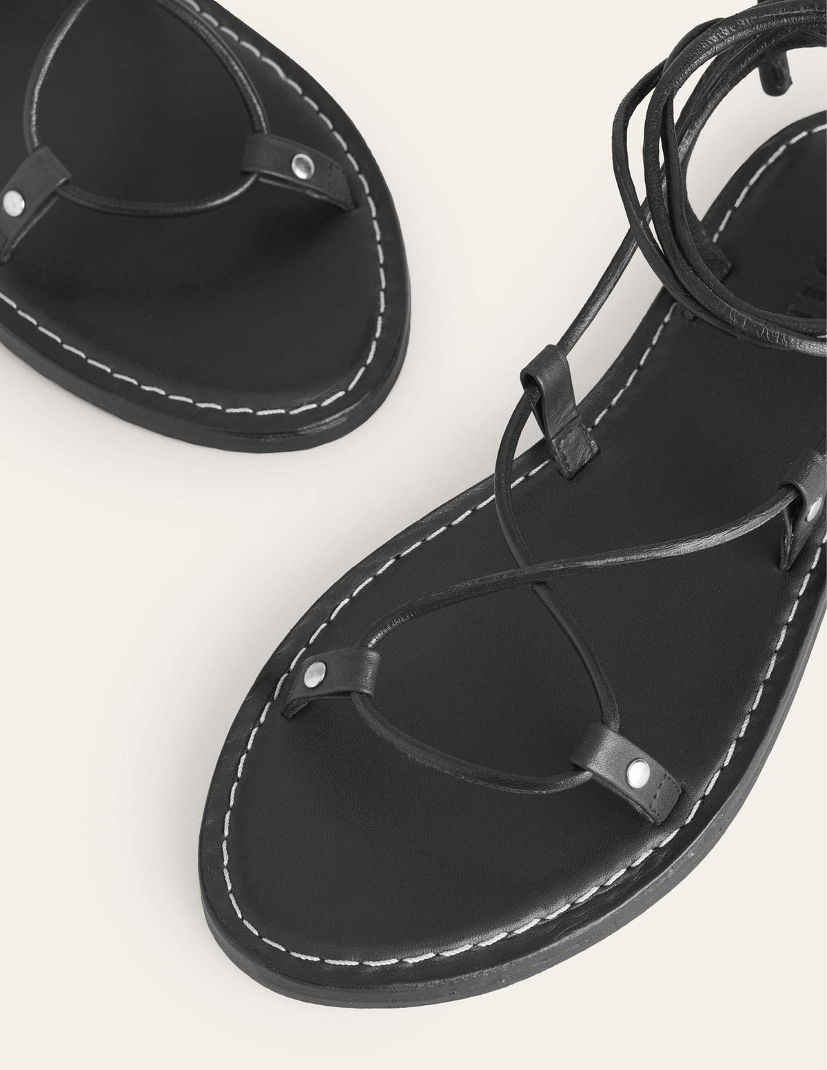 Scarf Wrap Sandals-Botanic Blush / Black-4