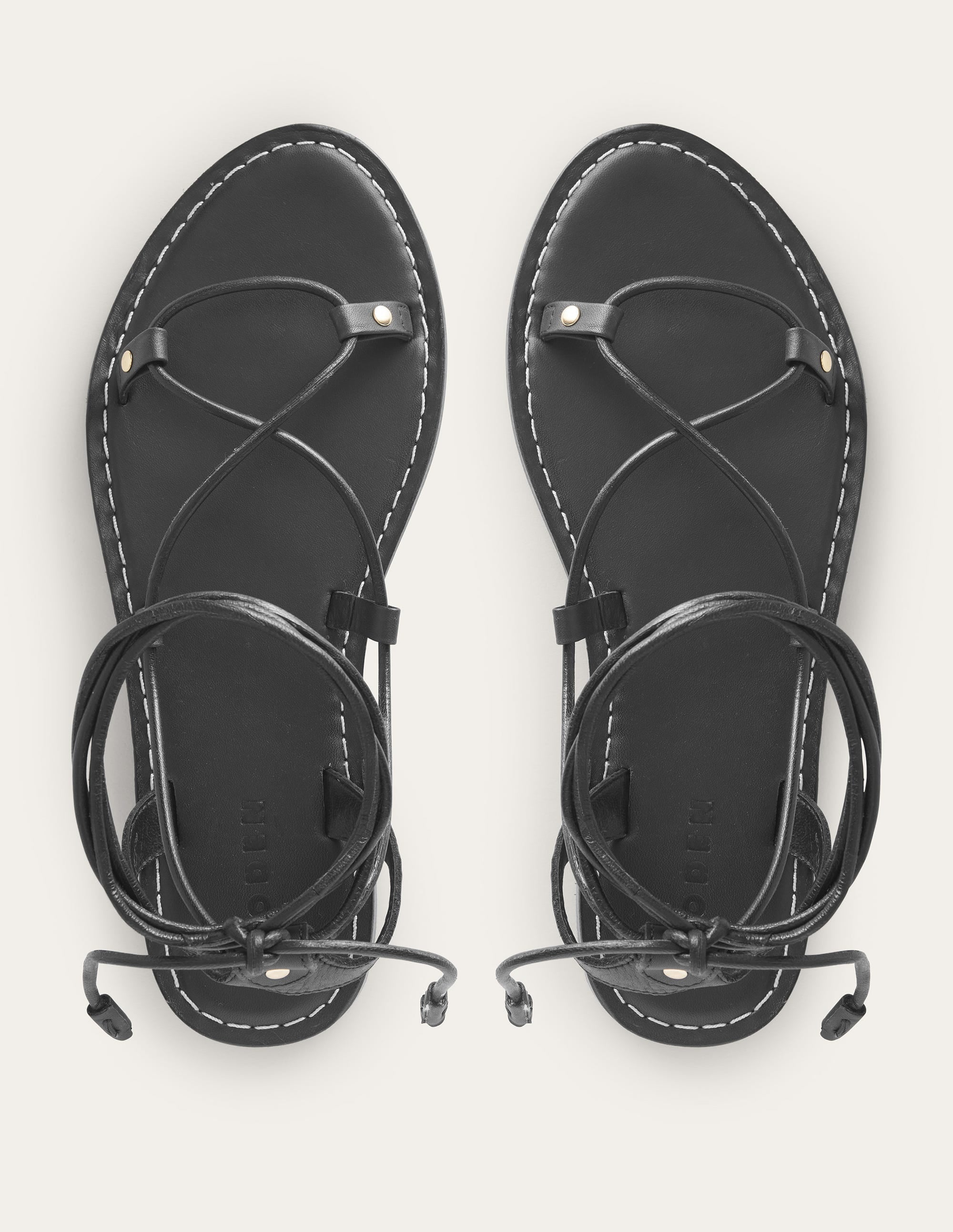 Scarf Wrap Sandals-Botanic Blush / Black - Image 5