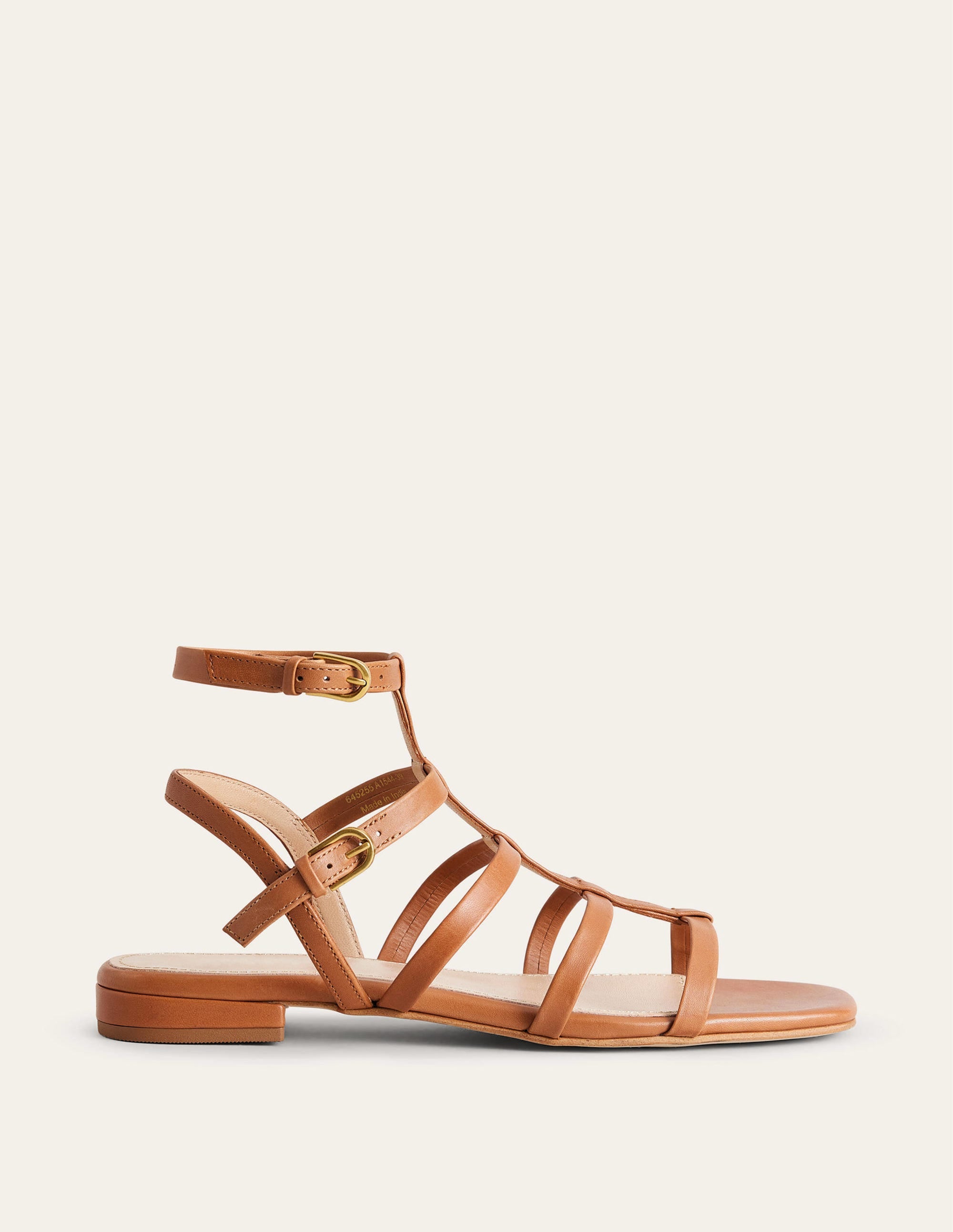 Leather Gladiator Sandals-Tan - Image 2