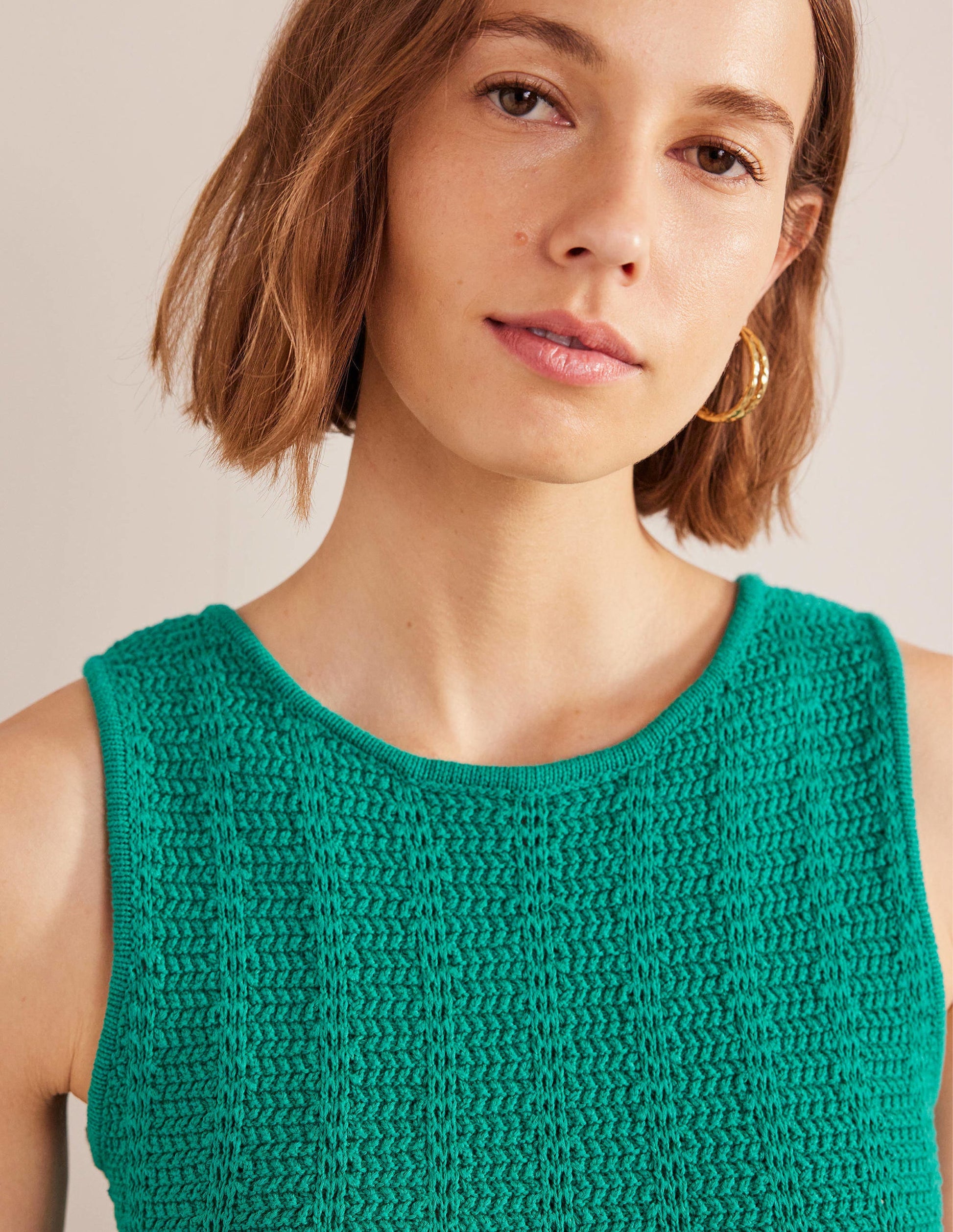 Scoop Back Knitted Mini Dress-Jewel-4