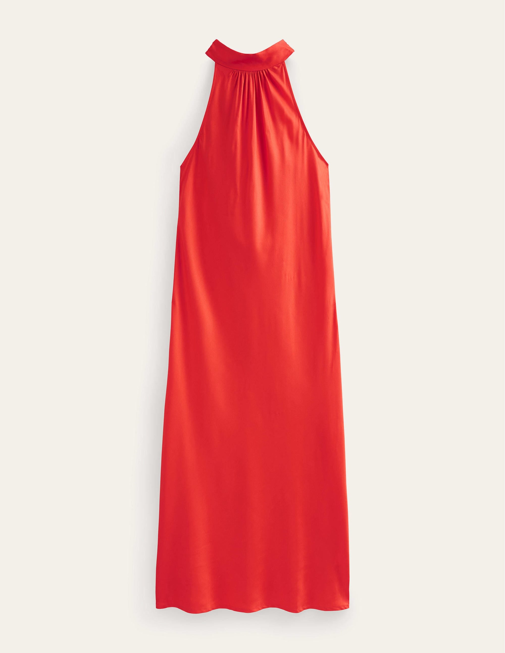 Tie Back Slip Midi Dress-Cherry Tomato - Image 5
