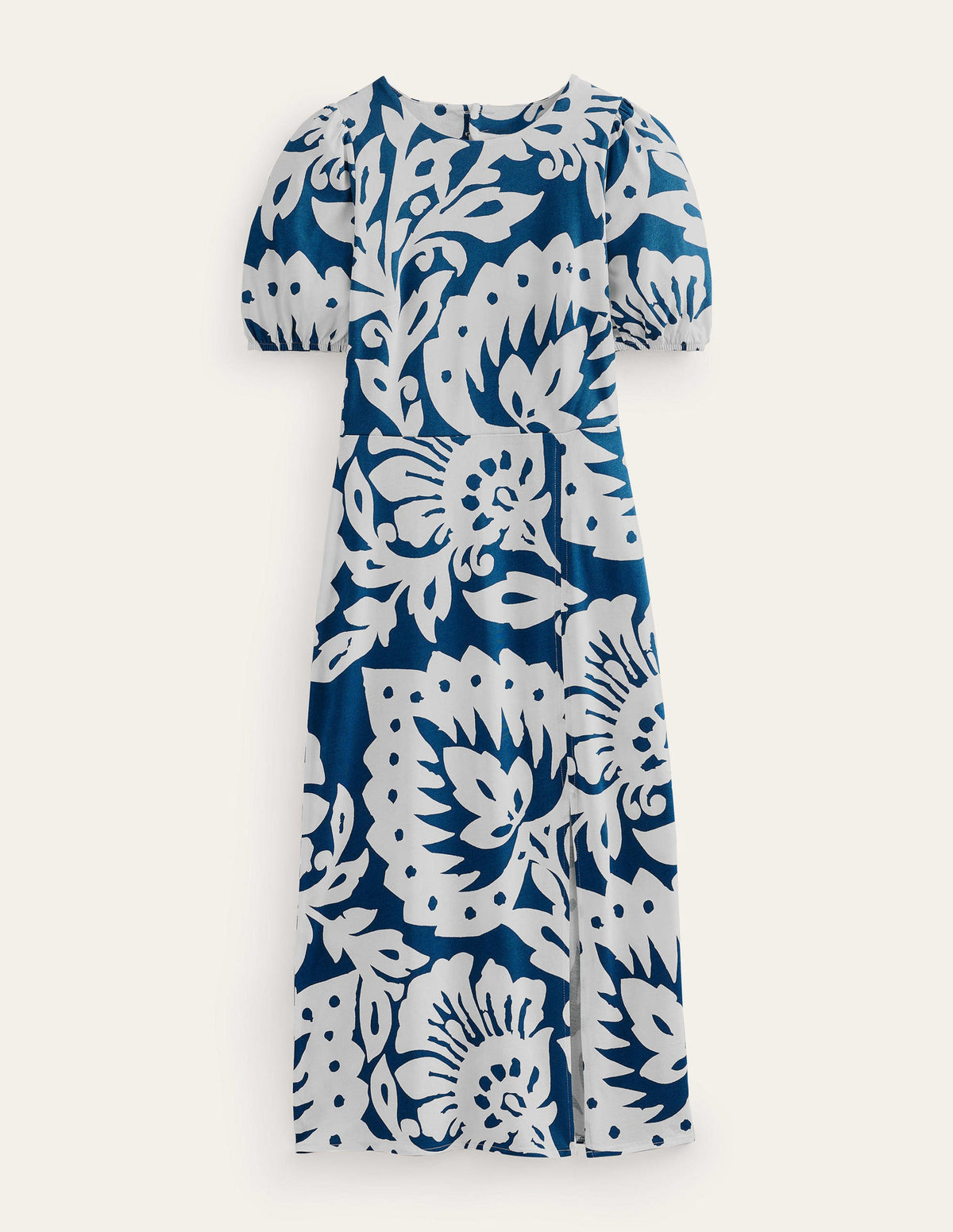 Back Detail Jersey Midi Dress-Sapphire, Oak Terrace-8