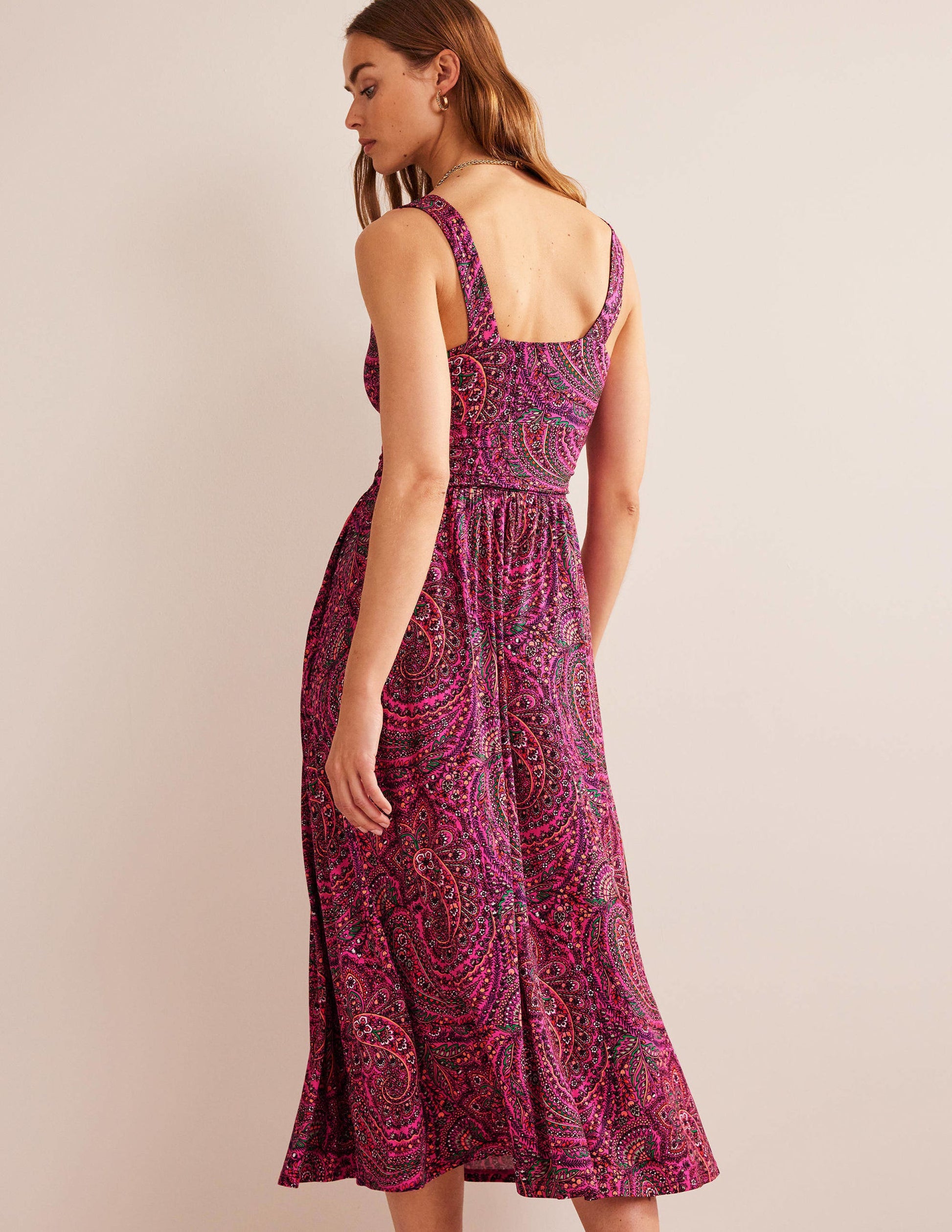 Sleeveless Jersey Maxi Dress-Ultra Pink, Palace-3