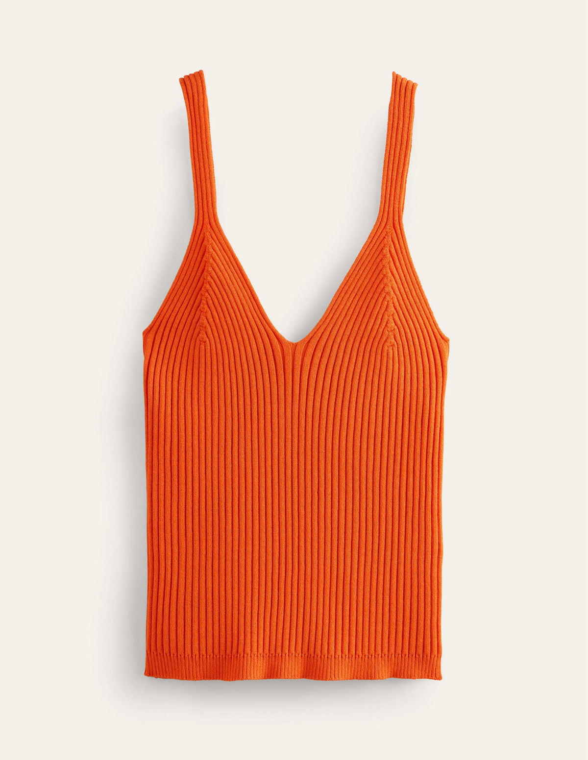 Ribbed Vest Top-Kumquat - Image 5