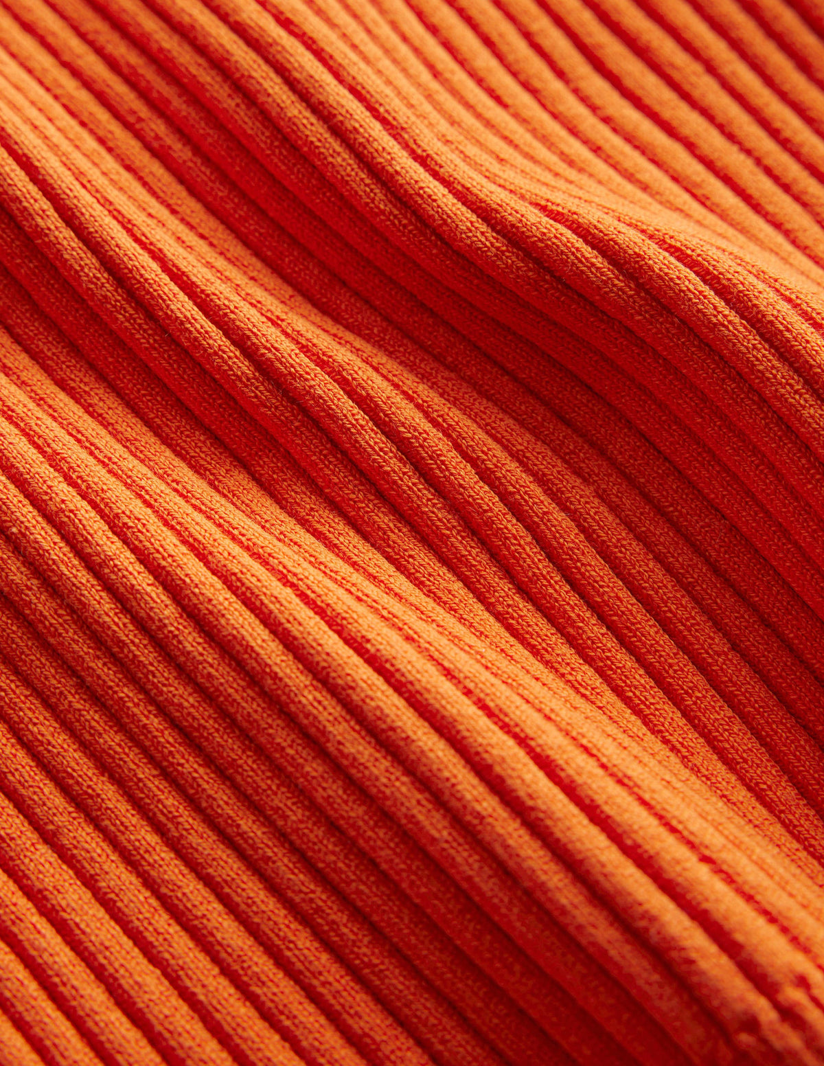 Ribbed Vest Top-Kumquat - Image 6