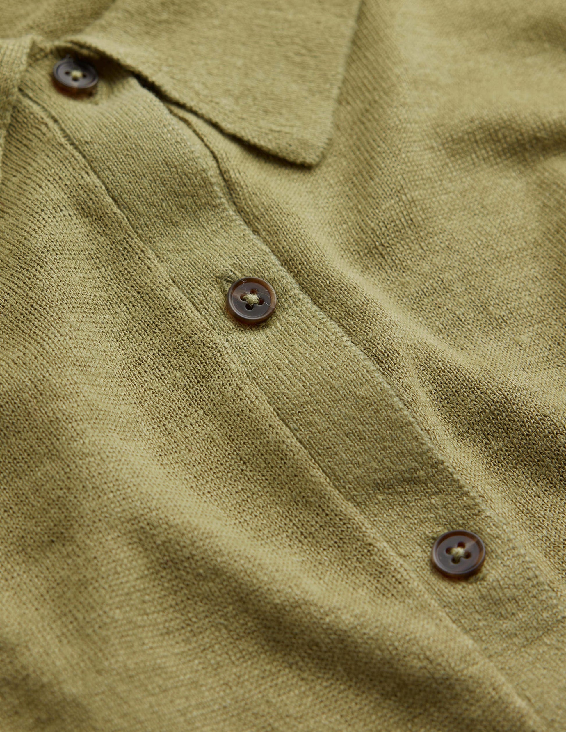 Collared Linen Knitted Shirt-River Reed-6