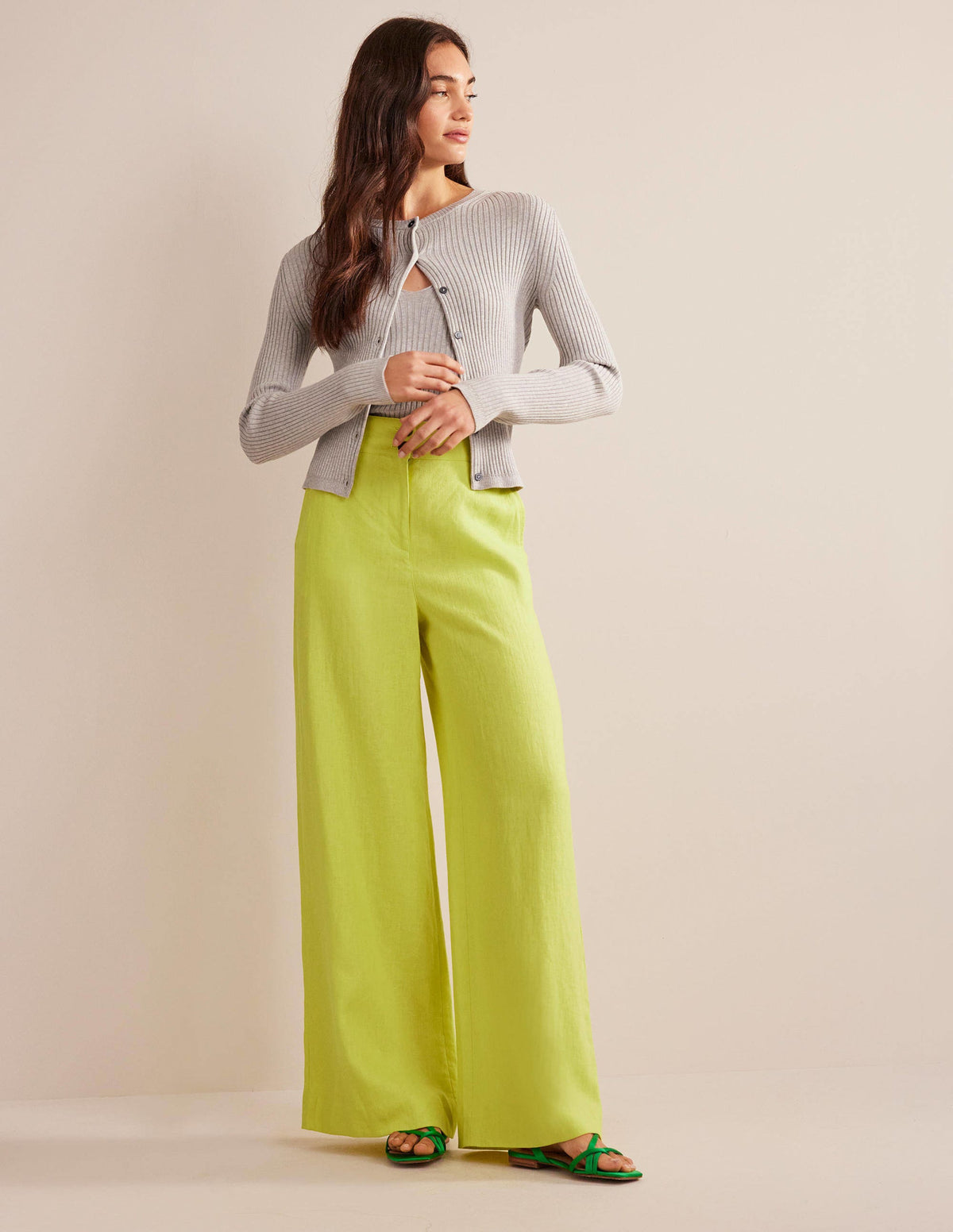 Highbury Linen Pants-CItrus-1