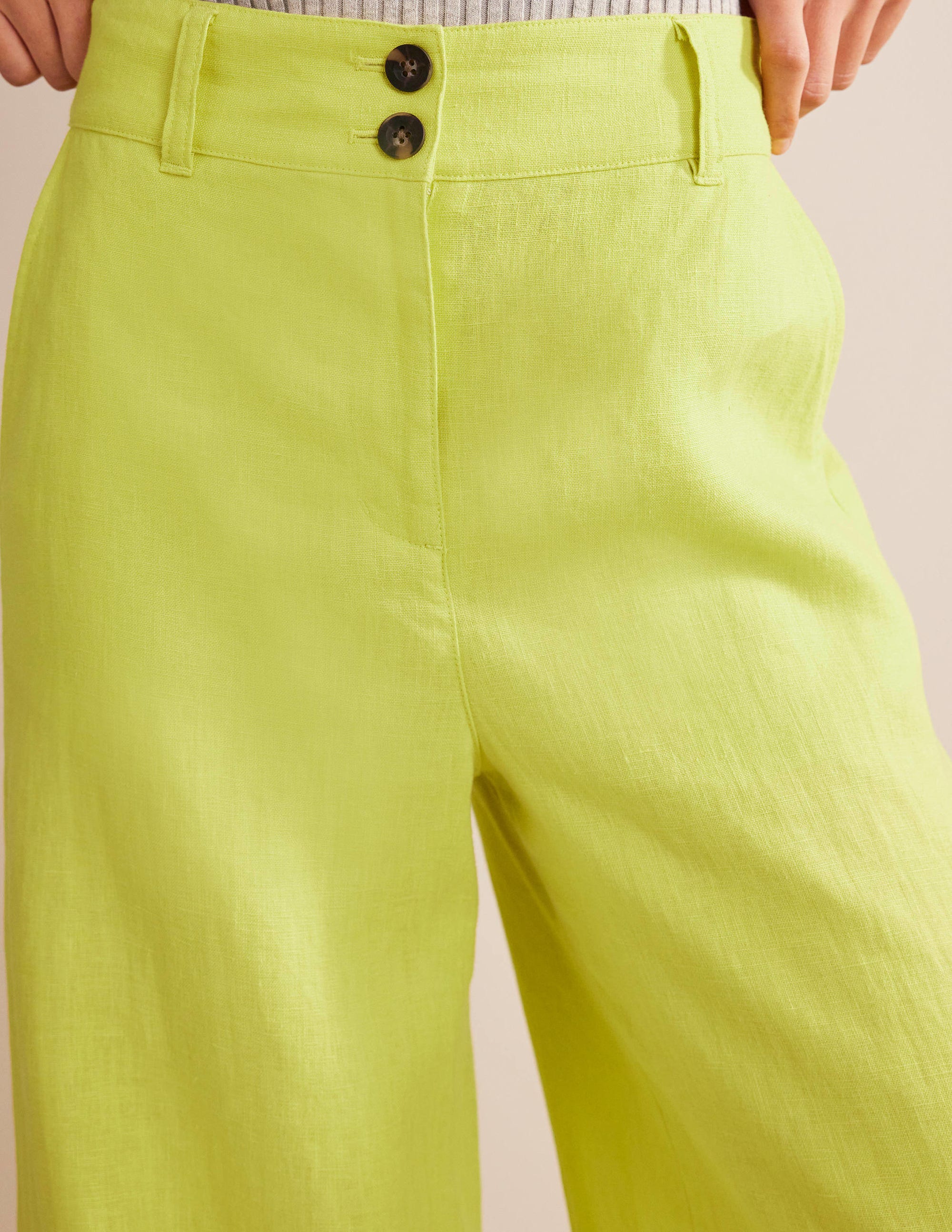 Highbury Linen Pants-CItrus - Image 2