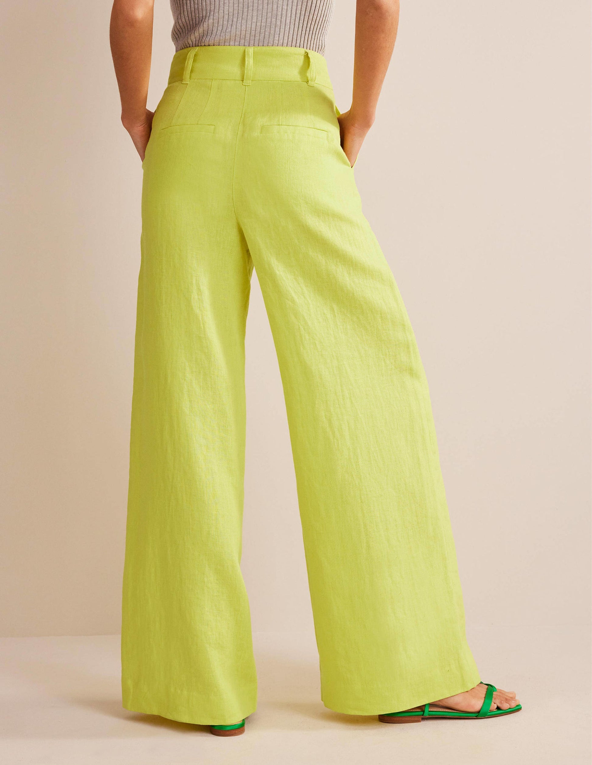Highbury Linen Pants-CItrus-3