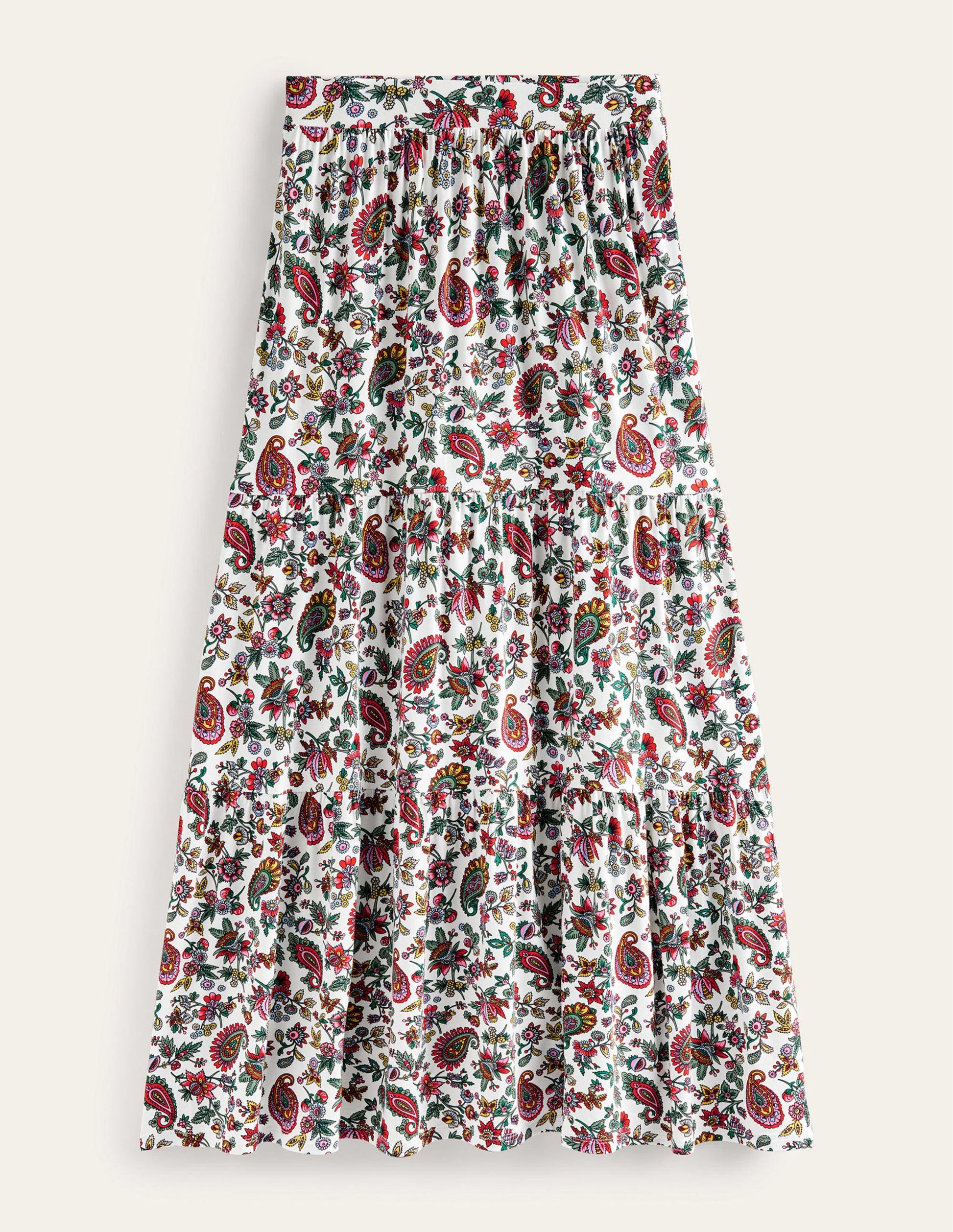 Jersey Maxi Skirt-Multi, Dandelion Paisley-5