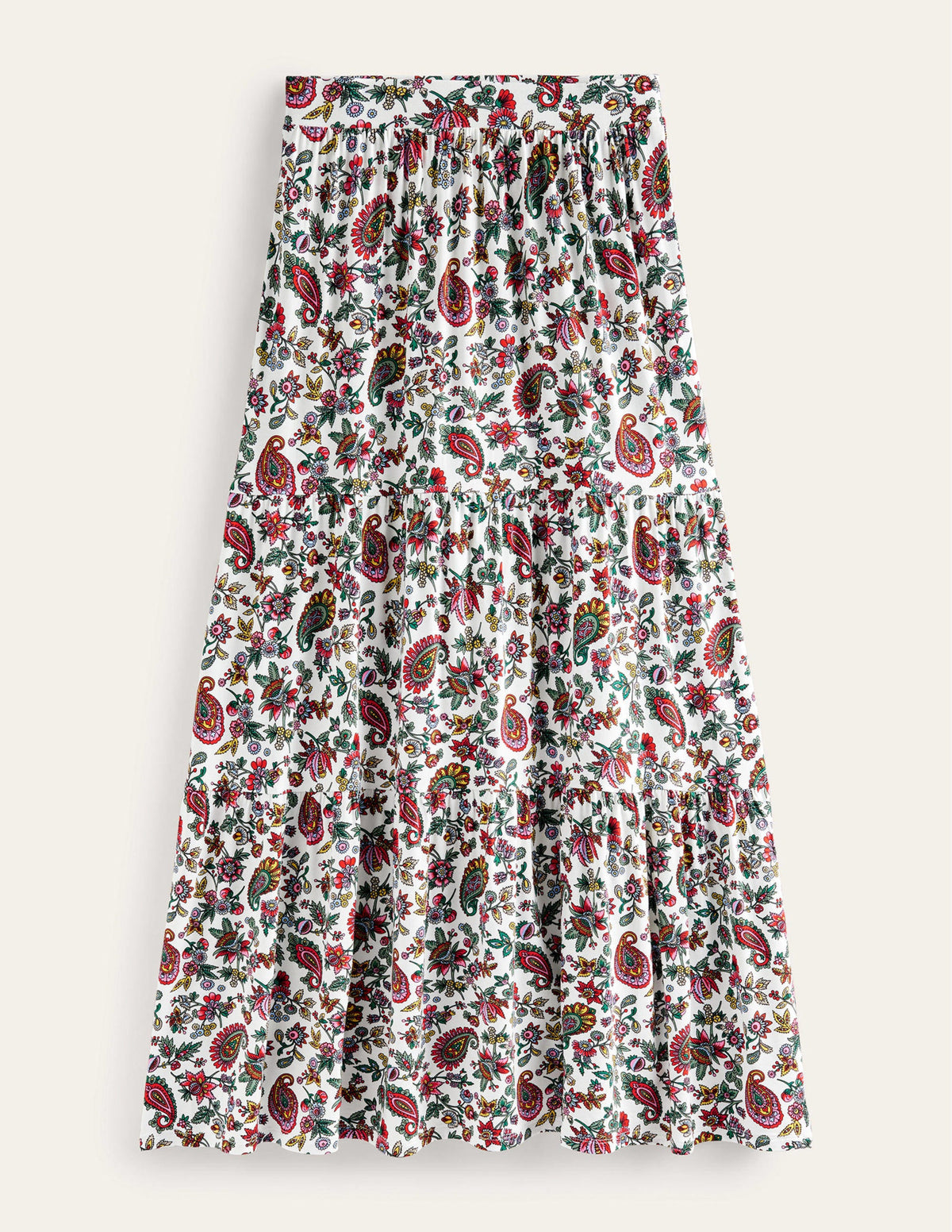 Jersey Maxi Skirt-Multi, Dandelion Paisley - Image 5