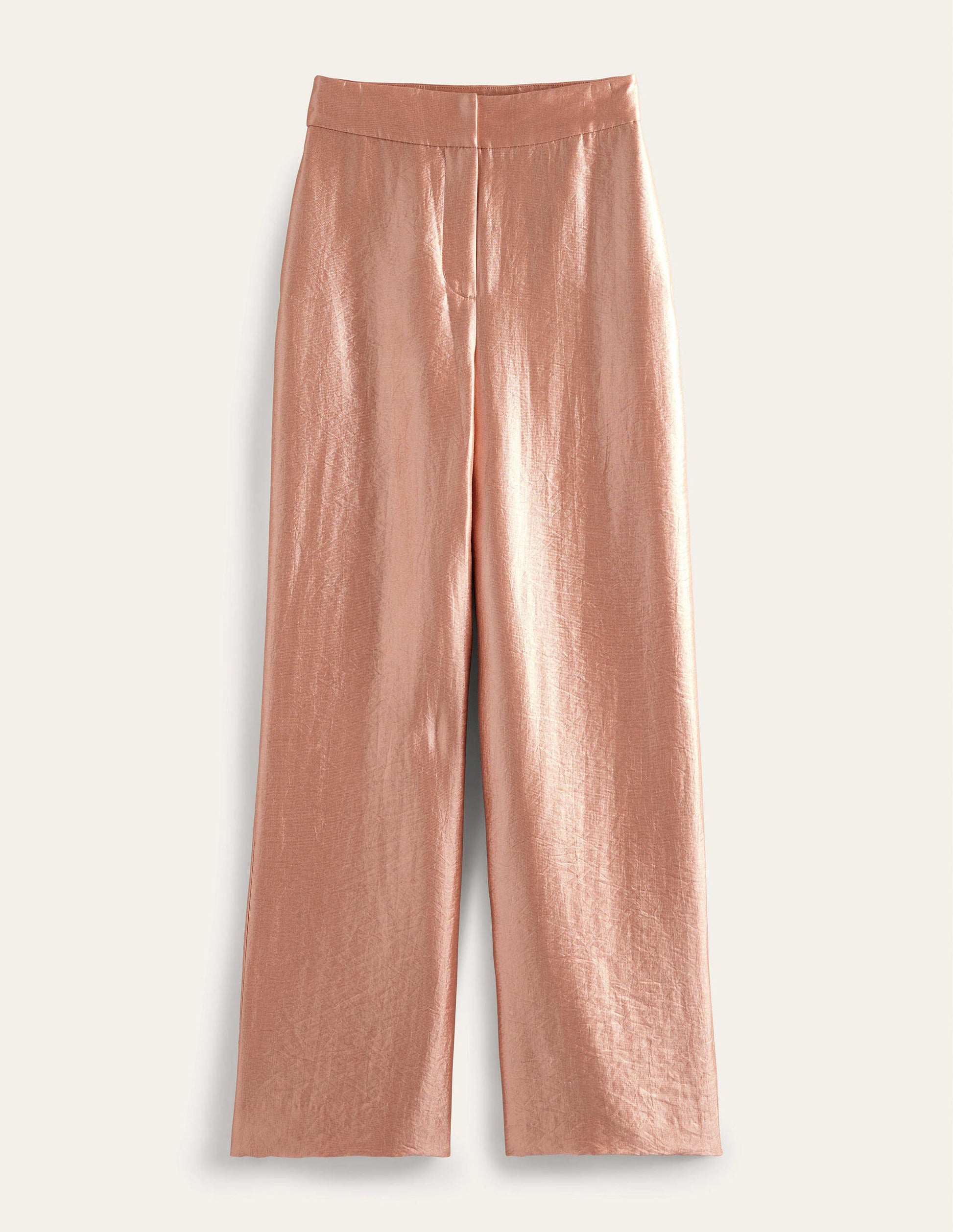 High Rise Palazzo Pants-Satin-5
