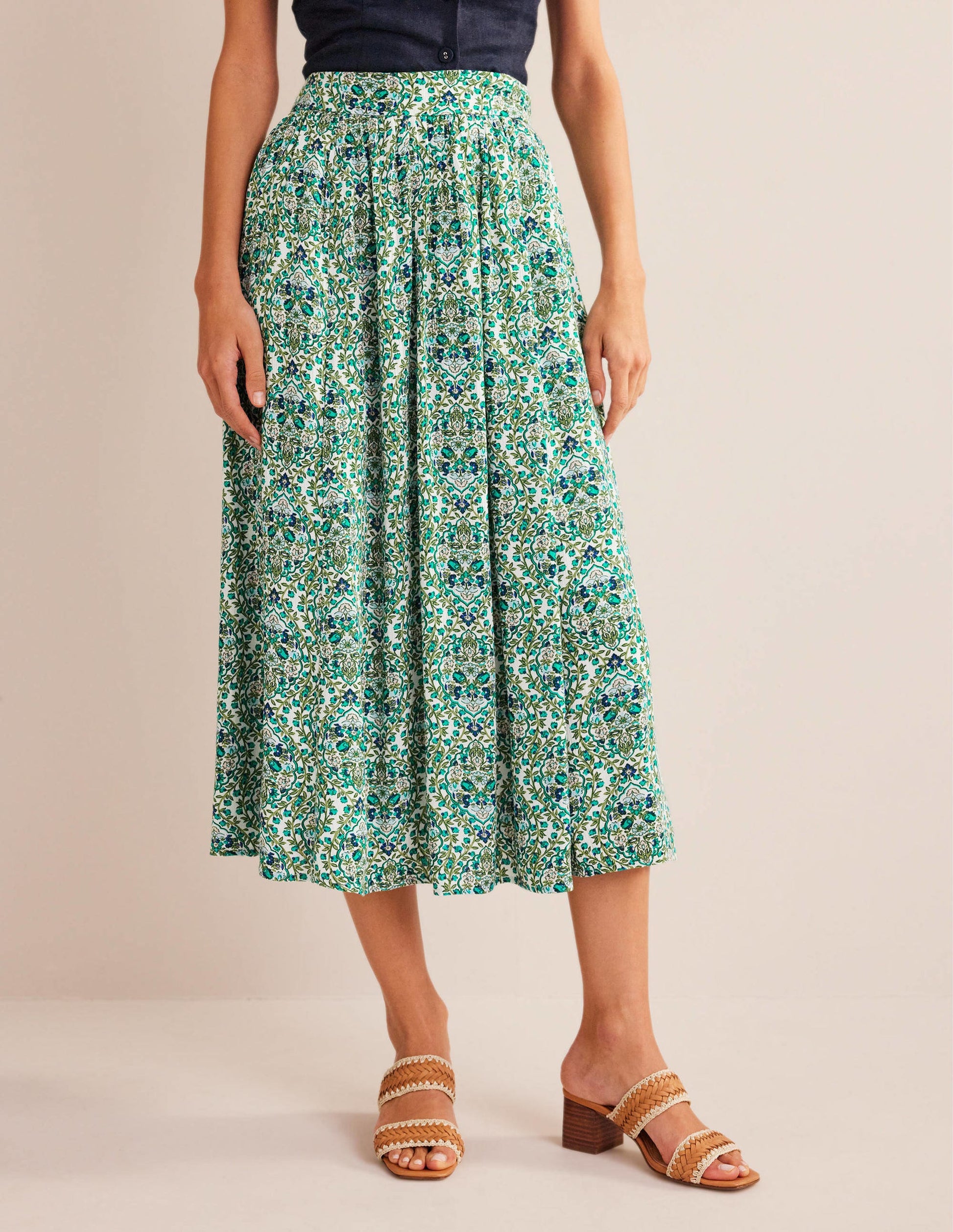 Vacation Midi Skirt-River Reed, Vine Terrace-4