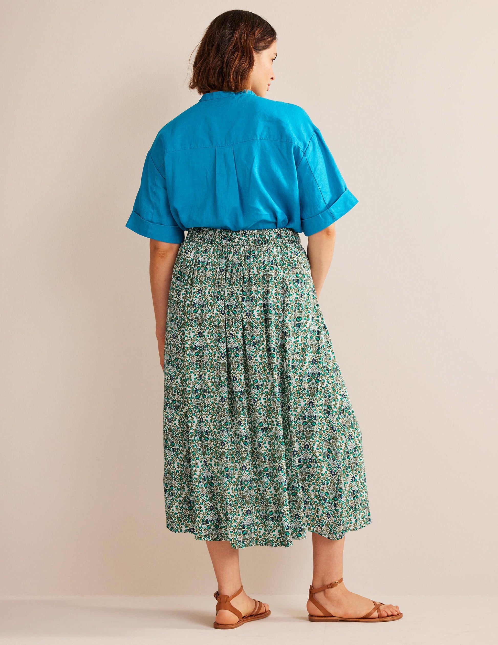 Vacation Midi Skirt-River Reed, Vine Terrace-6
