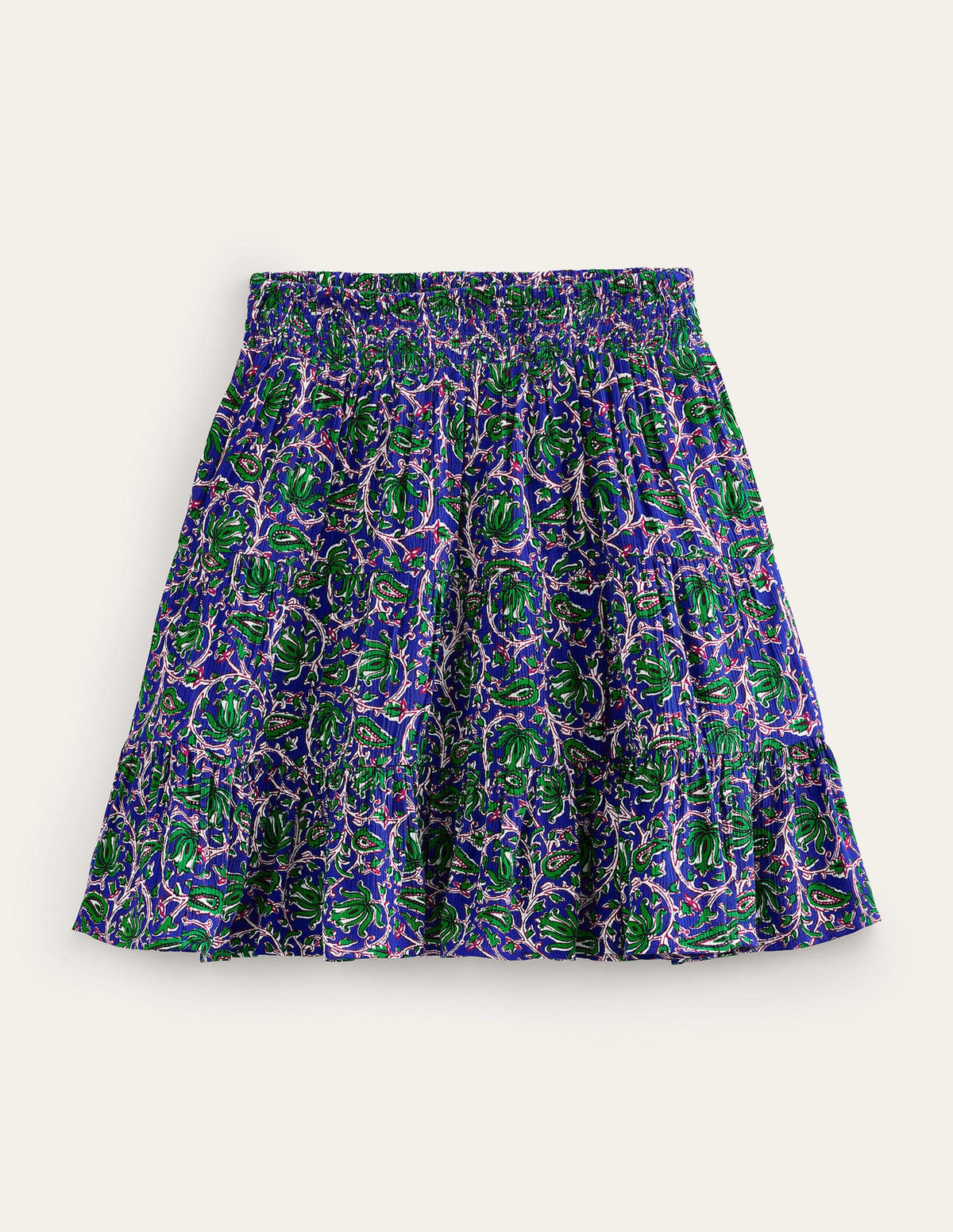 Vacation Mini Skirt-Blue Wave, Botanic Vine-6