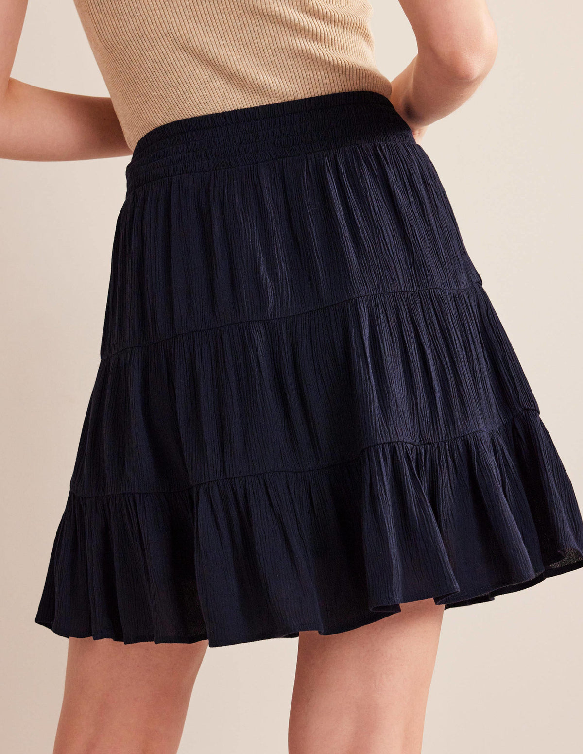 Vacation Mini Skirt-Navy - Image 3