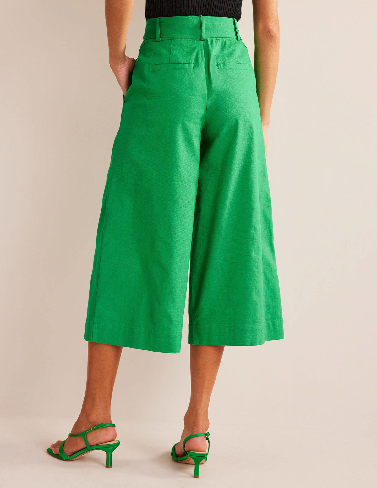 Cropped Wide-Leg Pants-Rich Emerald-3