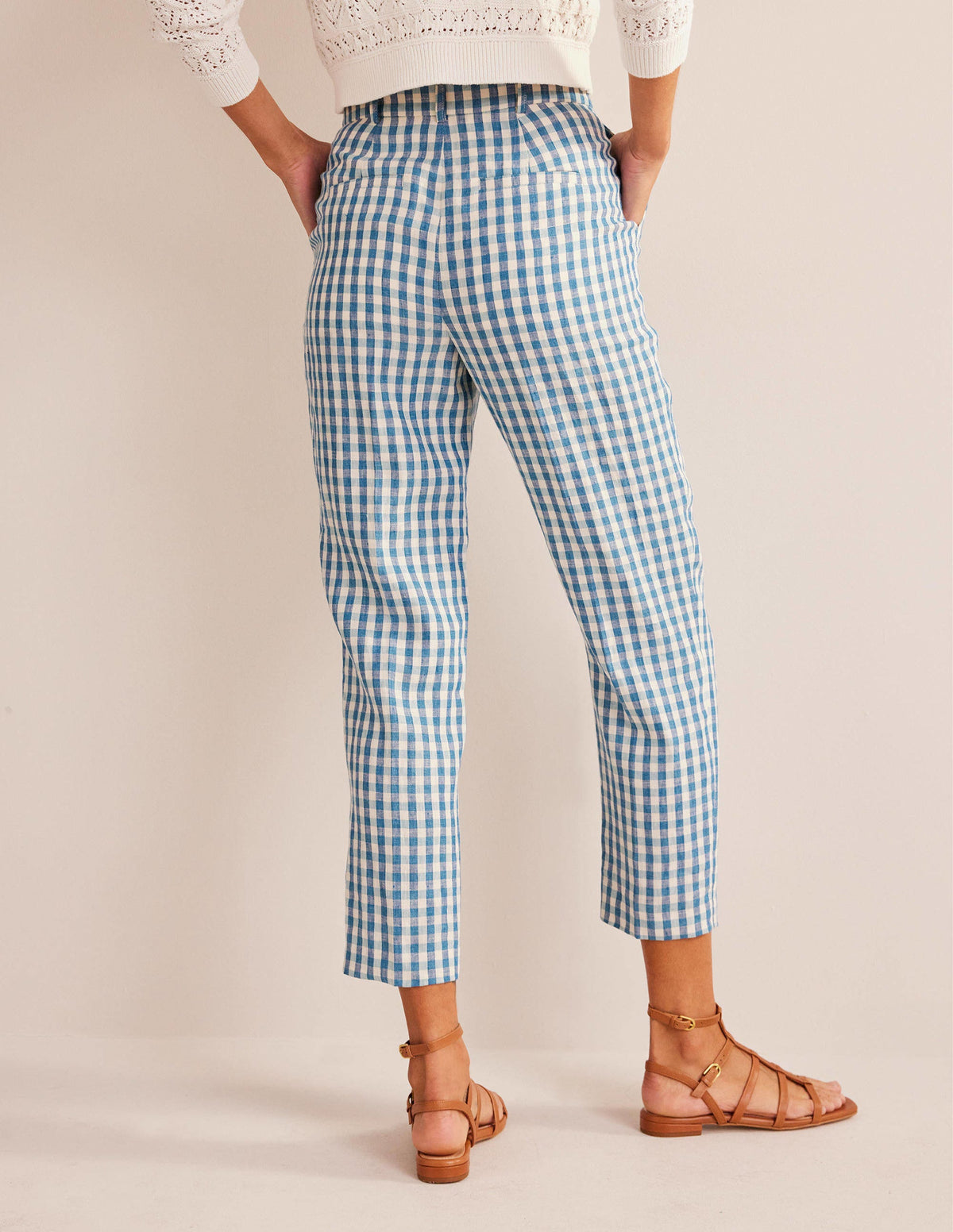 Kew Linen Pants-Check-3