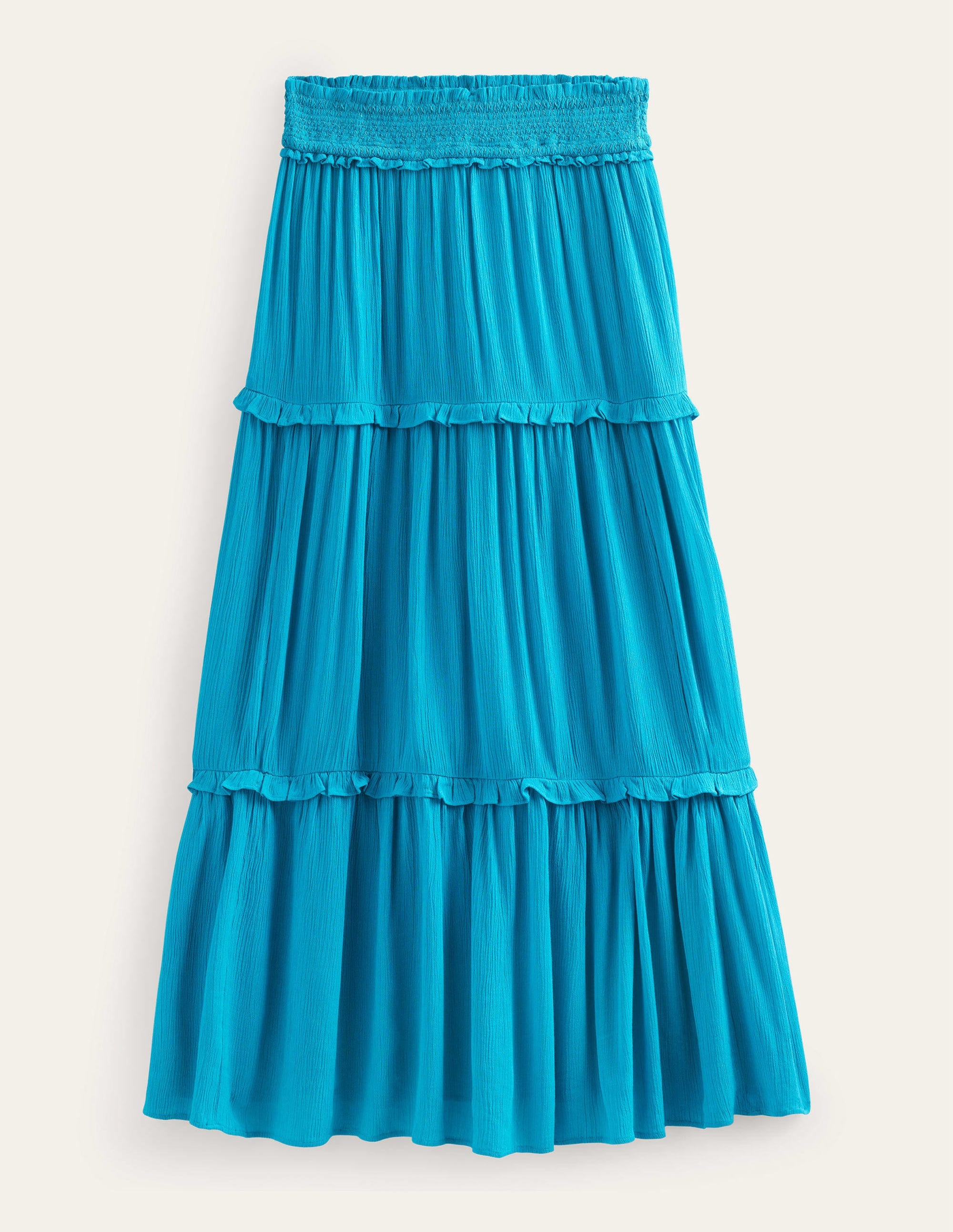 Smocked-Waist Holiday Skirt-Ultramarine - Image 5