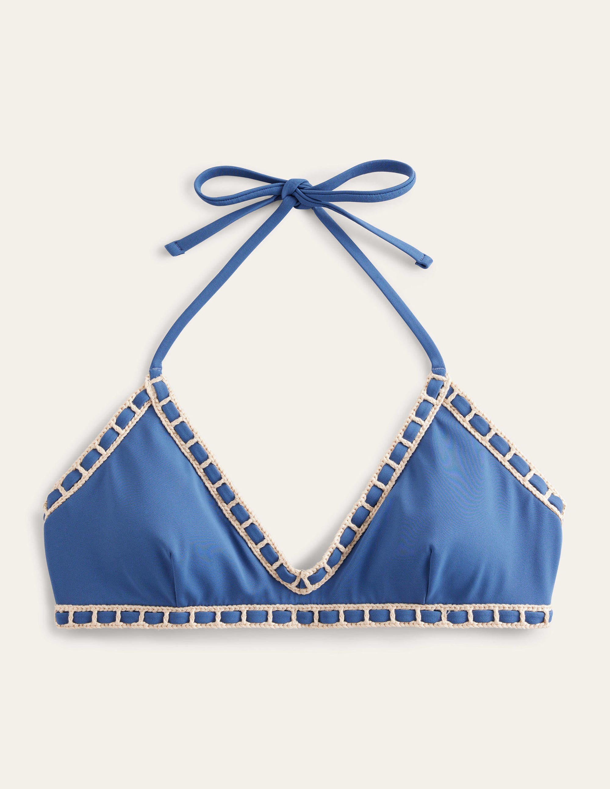 Crochet Trim Bikini Top-Globe - Image 6