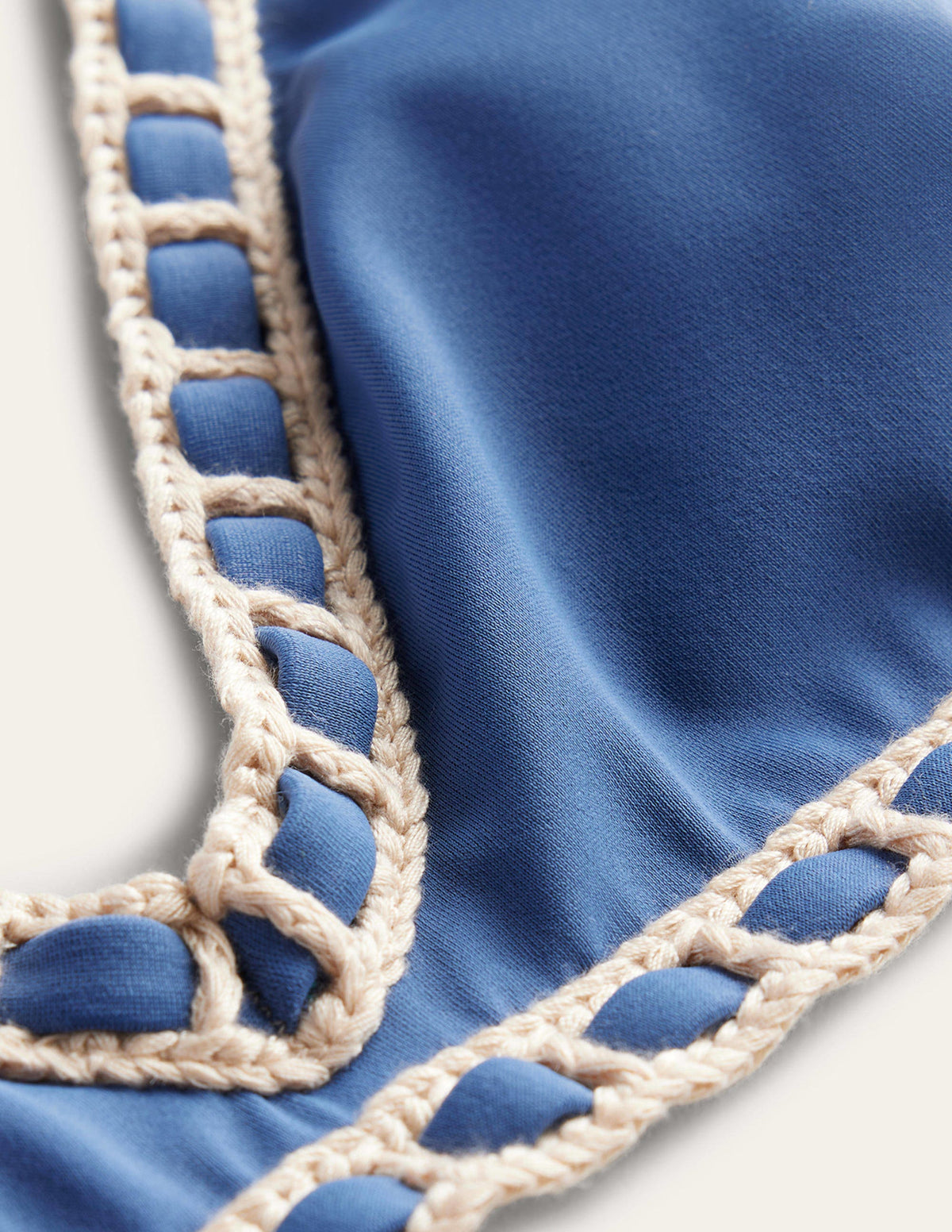 Crochet Trim Bikini Top-Globe-7