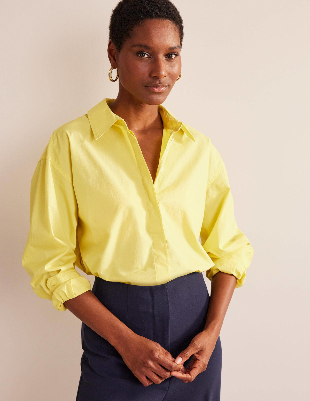 Oversized Cotton Shirt-Pineapple - Image 4