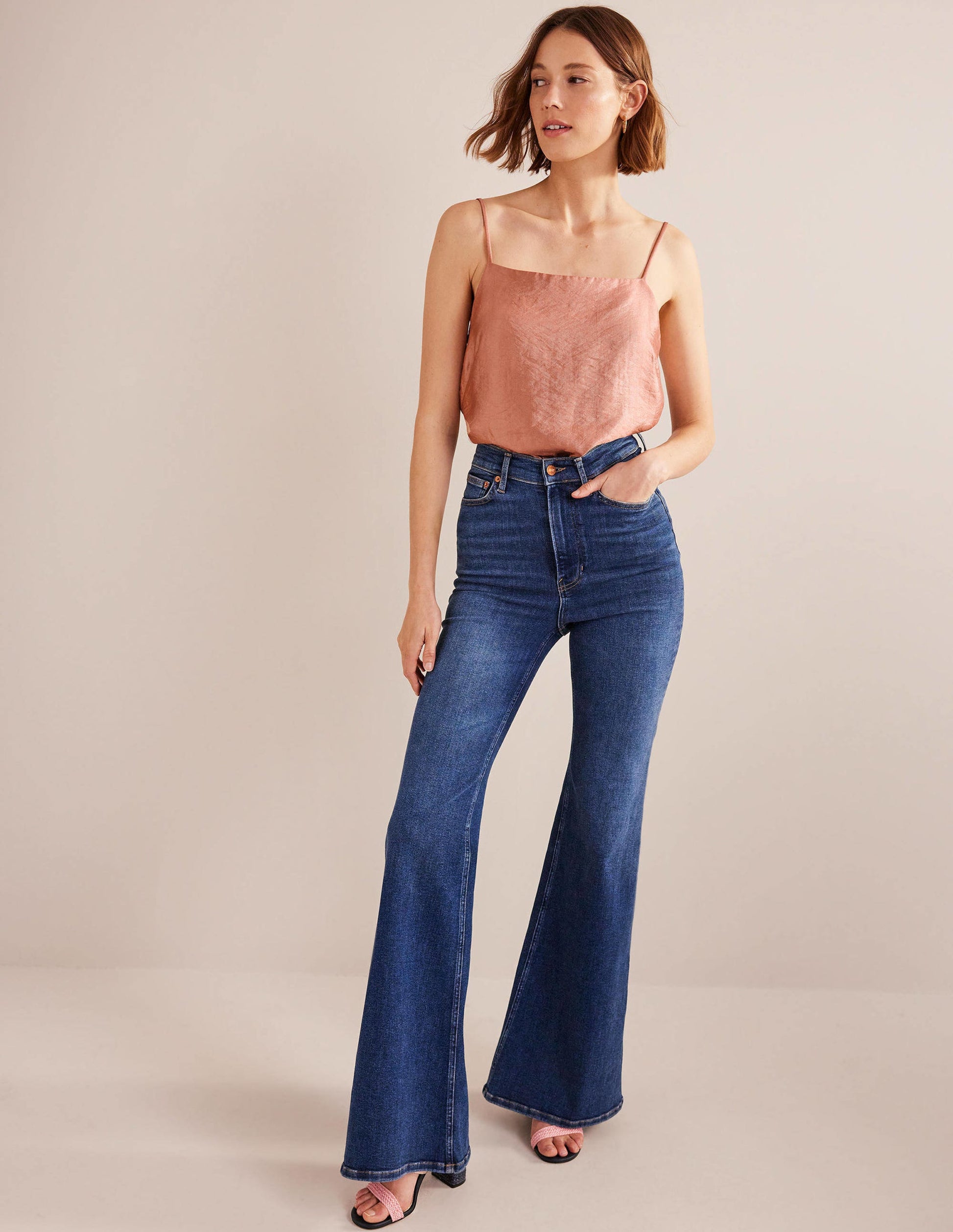 Longerline Satin Cami-Blush-4