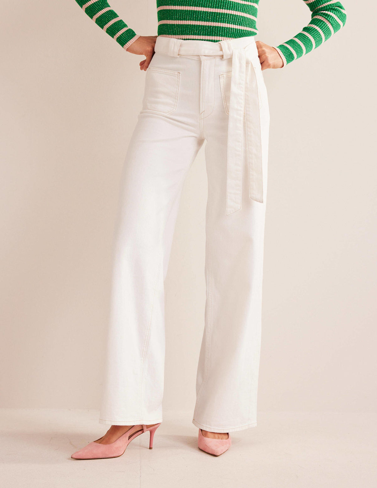 Ruched Detail Cami Top-White-4