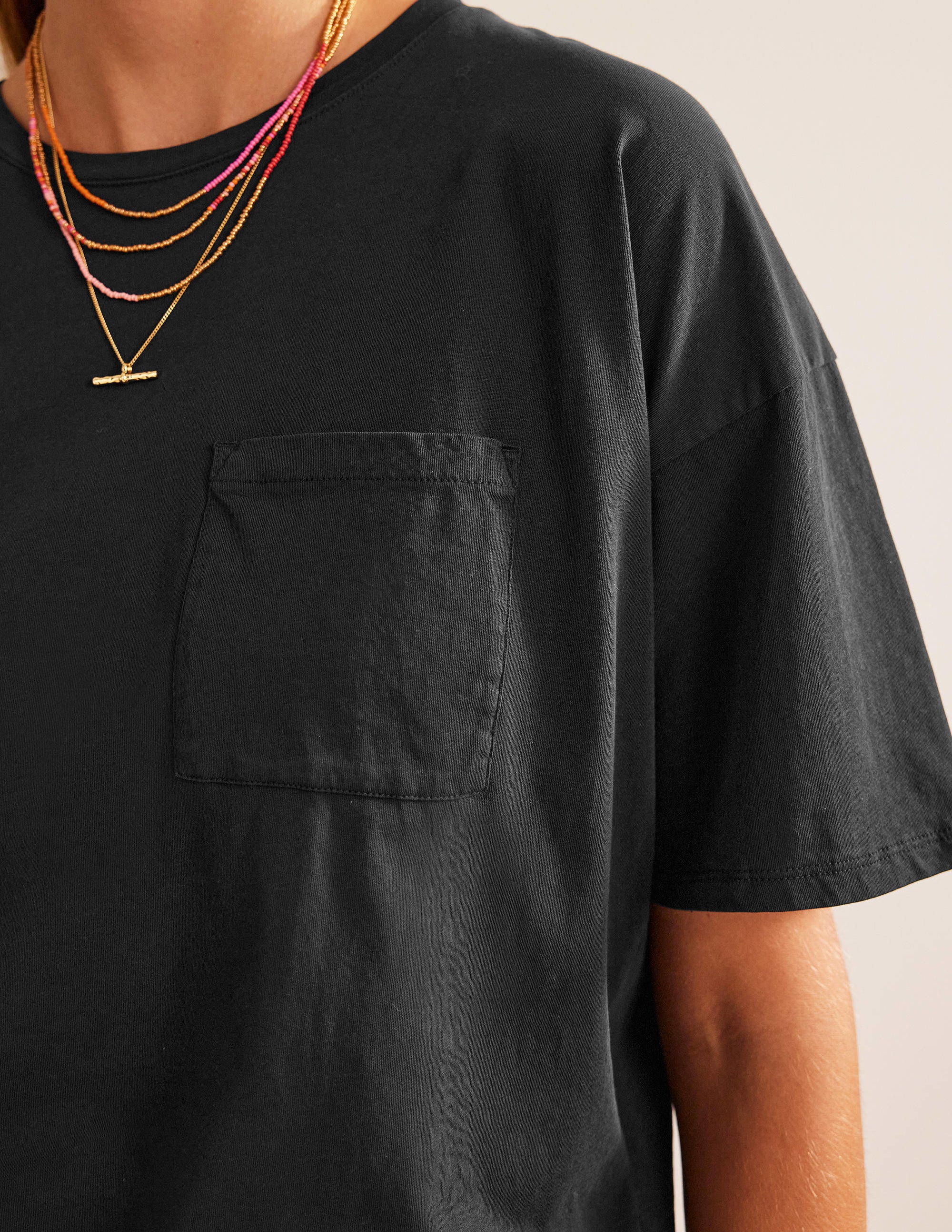Oversized Washed T-Shirt-Black - Image 2