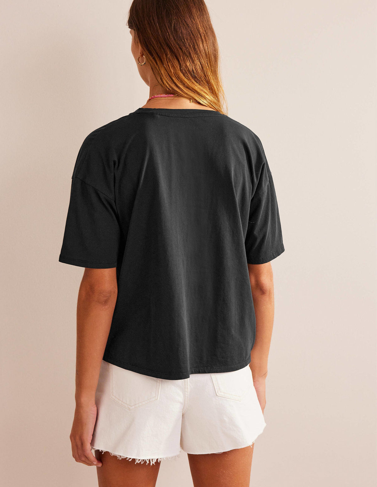 Oversized Washed T-Shirt-Black-3