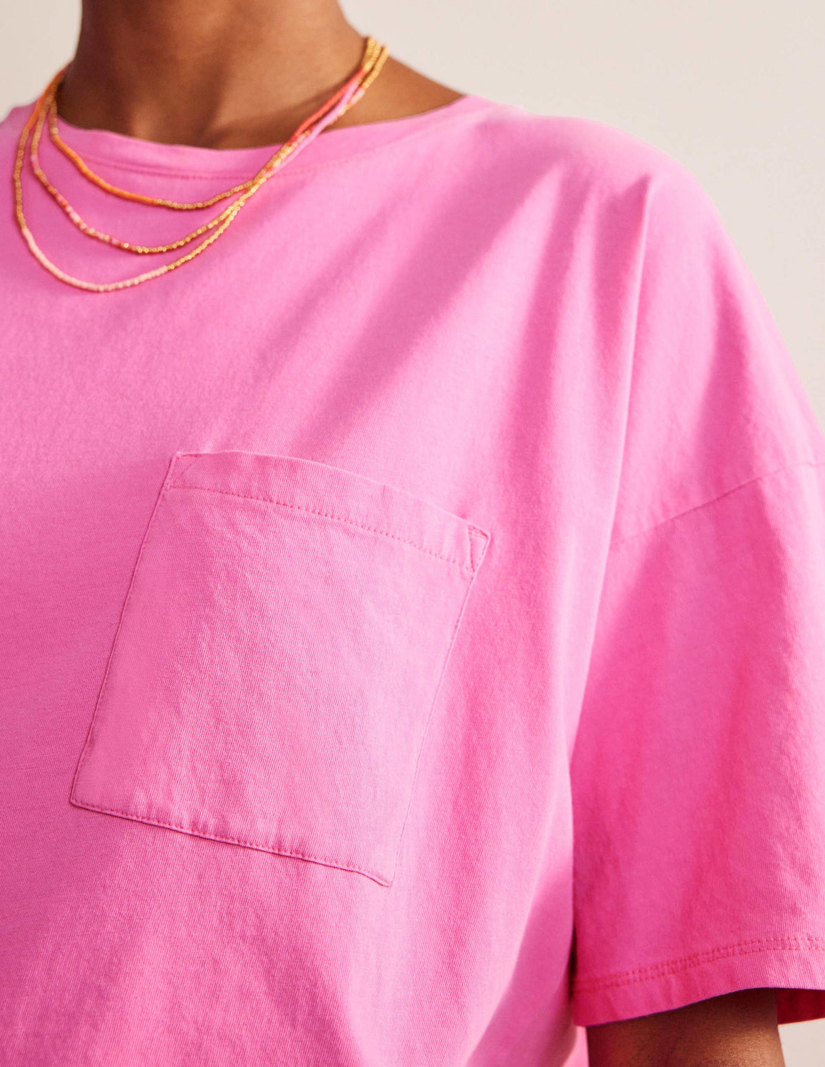 Oversized Washed T-Shirt-Plum Blossom-2