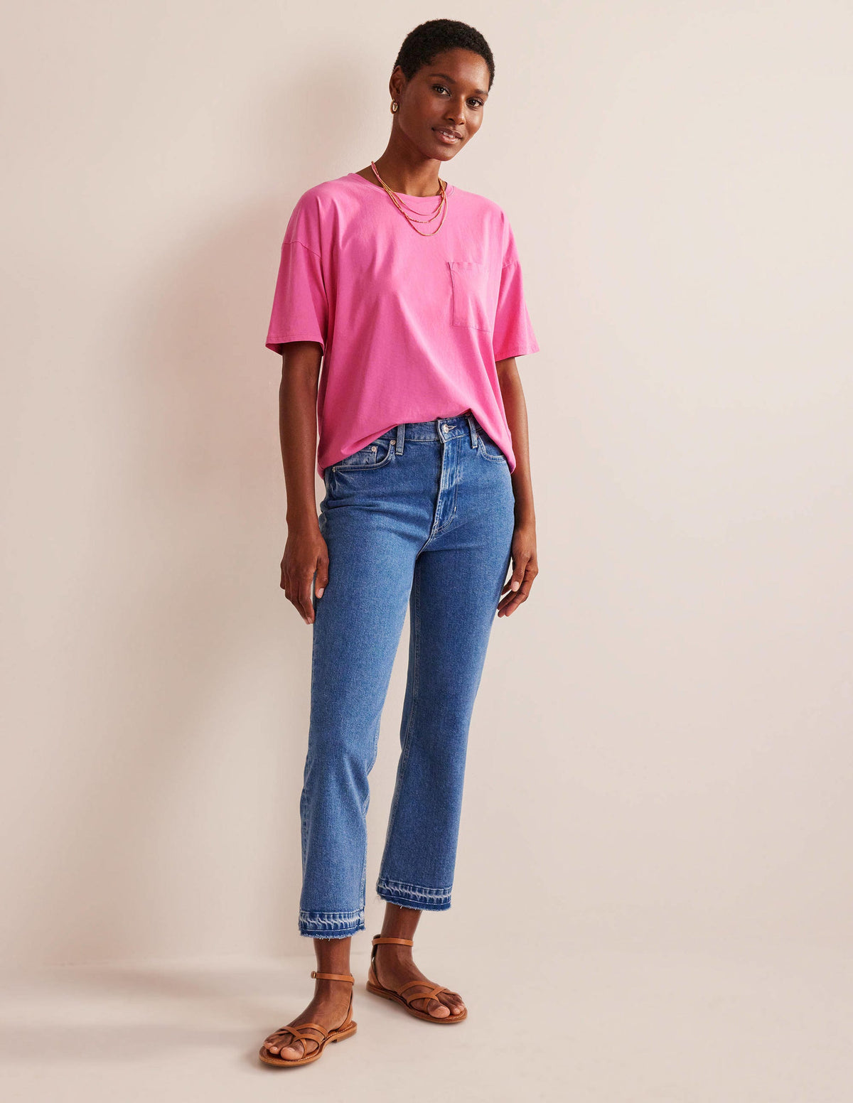 Oversized Washed T-Shirt-Plum Blossom-4