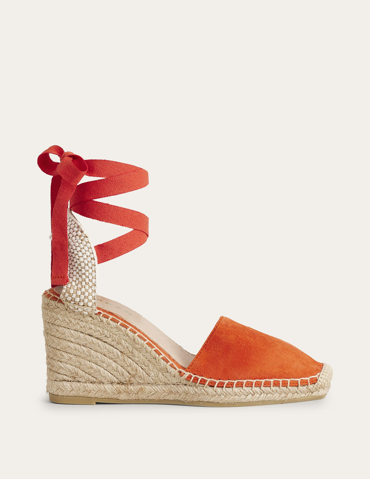 Esme Espadrille Wedges-Vermillon Red - Image 1