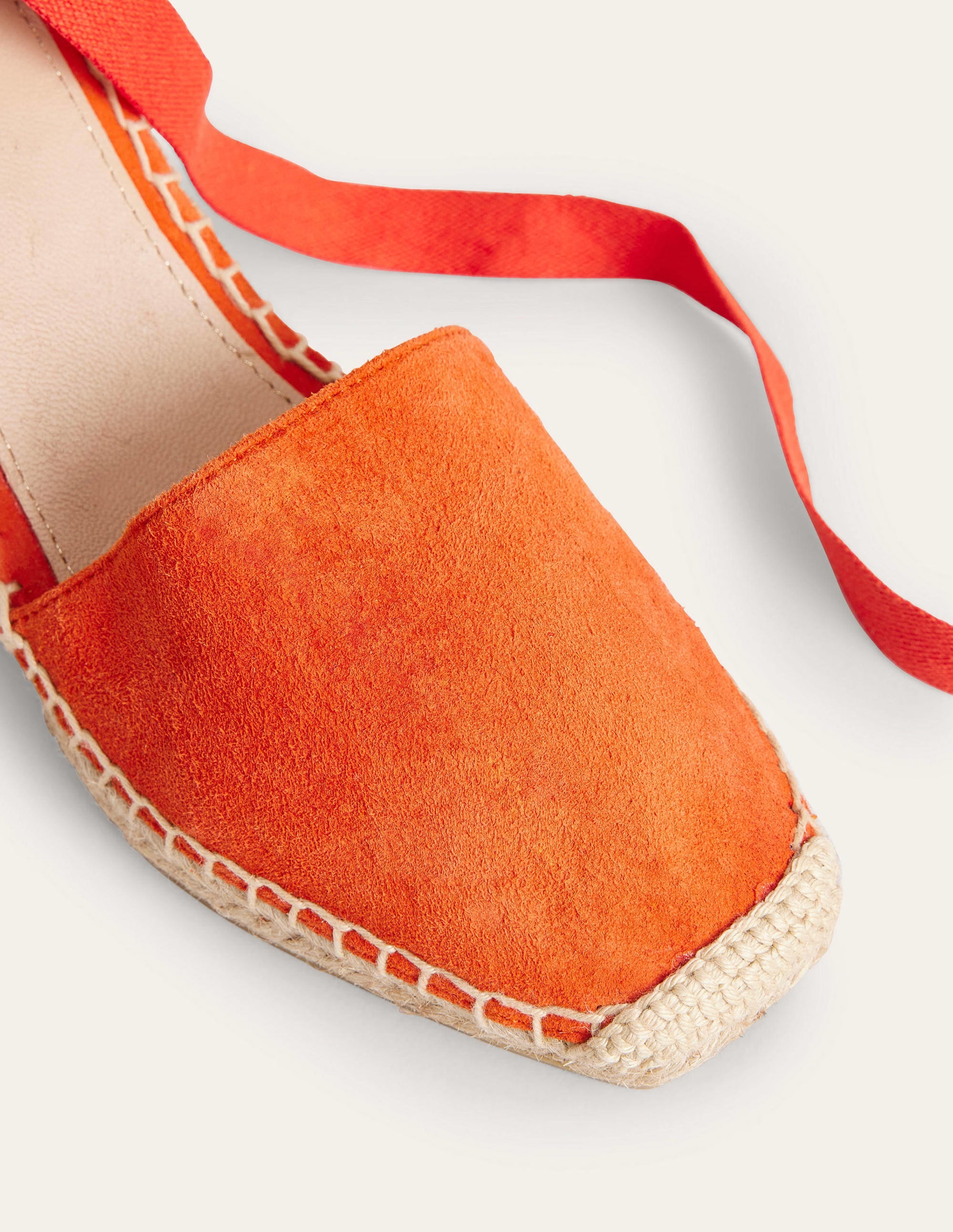 Esme Espadrille Wedges-Vermillon Red - Image 3