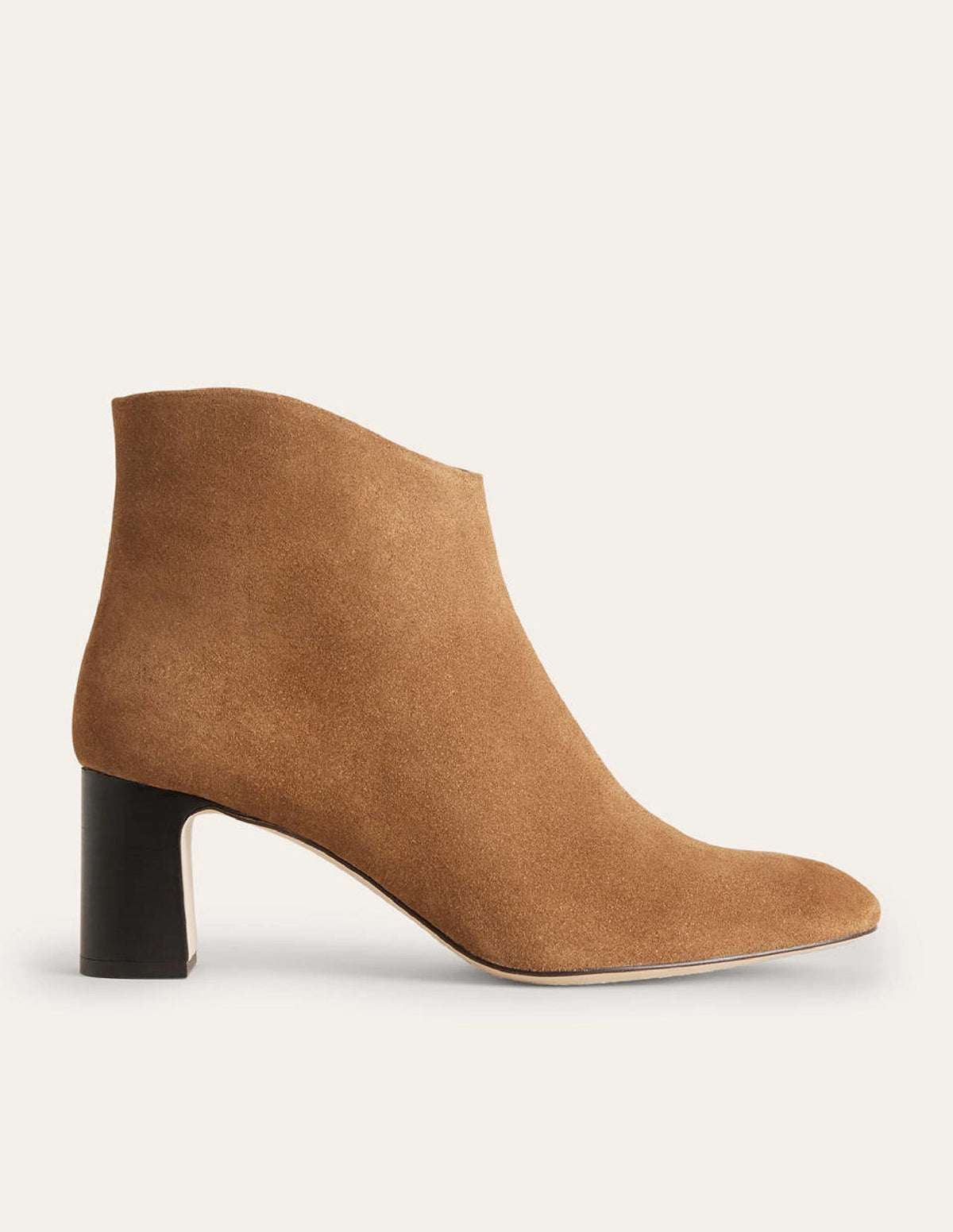 Suede Ankle Boots-Golden Brown - Image 2