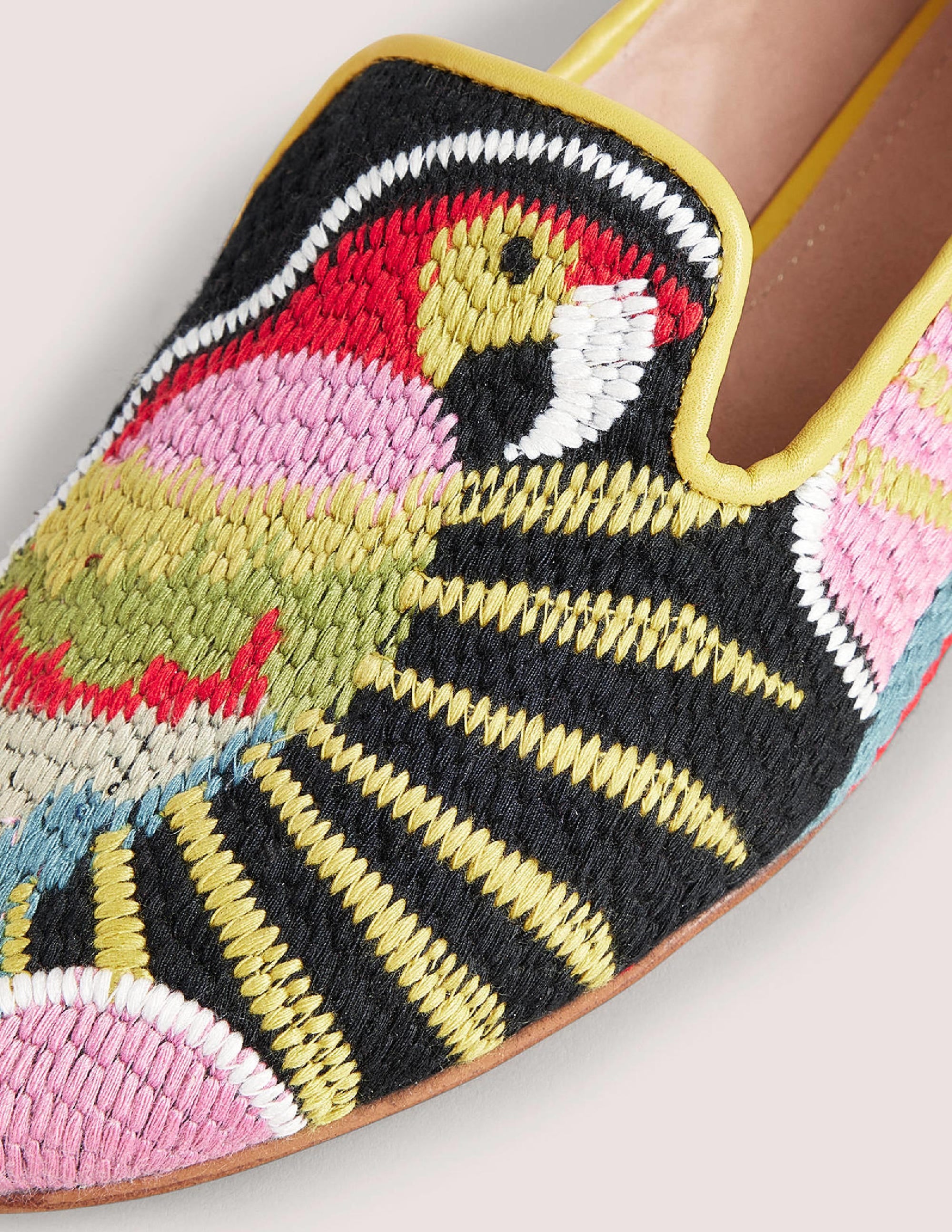 Tapestry Embroidered Loafers-Parrot - Image 3