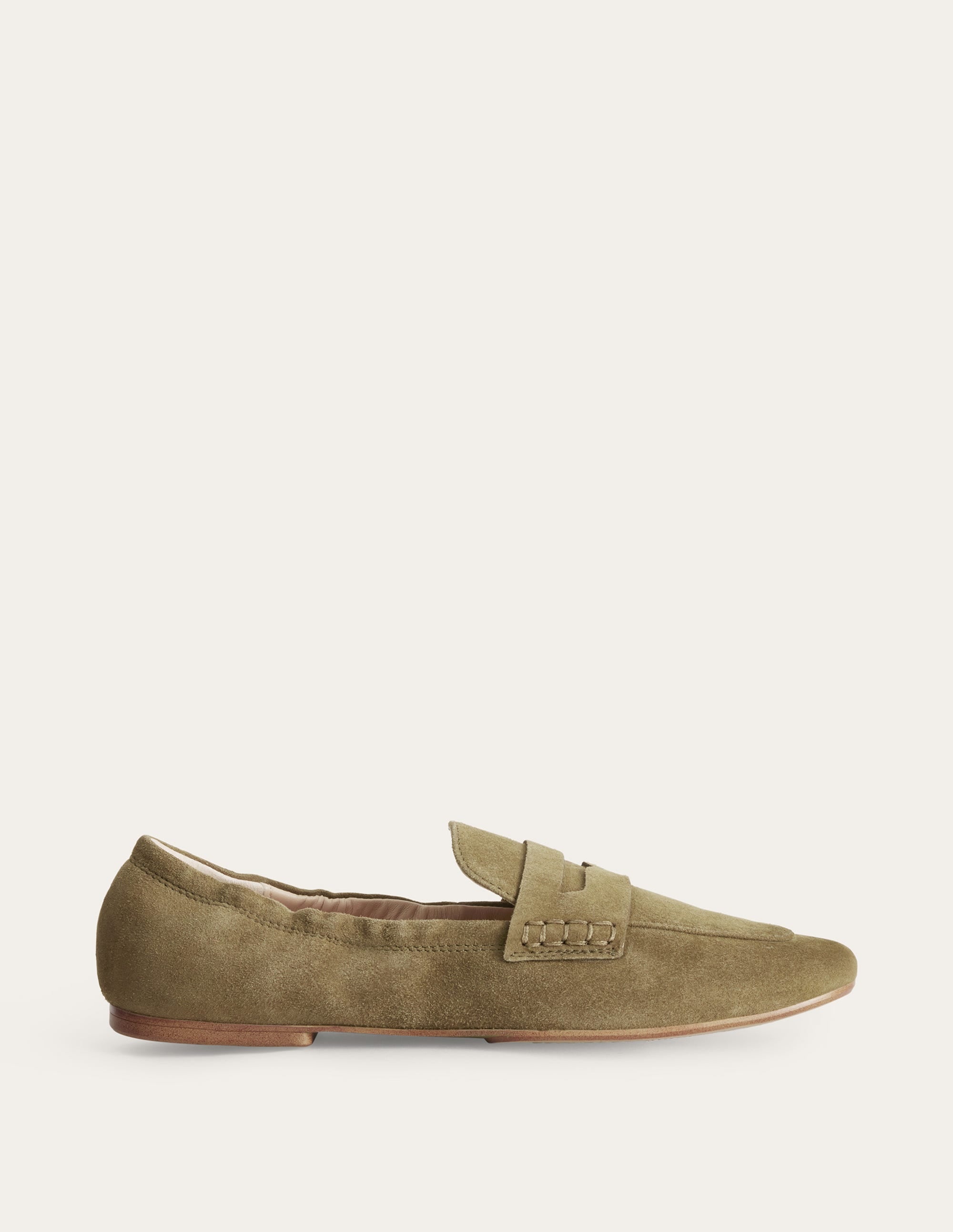 Flexible Sole Loafers-Deep Olive - Image 1
