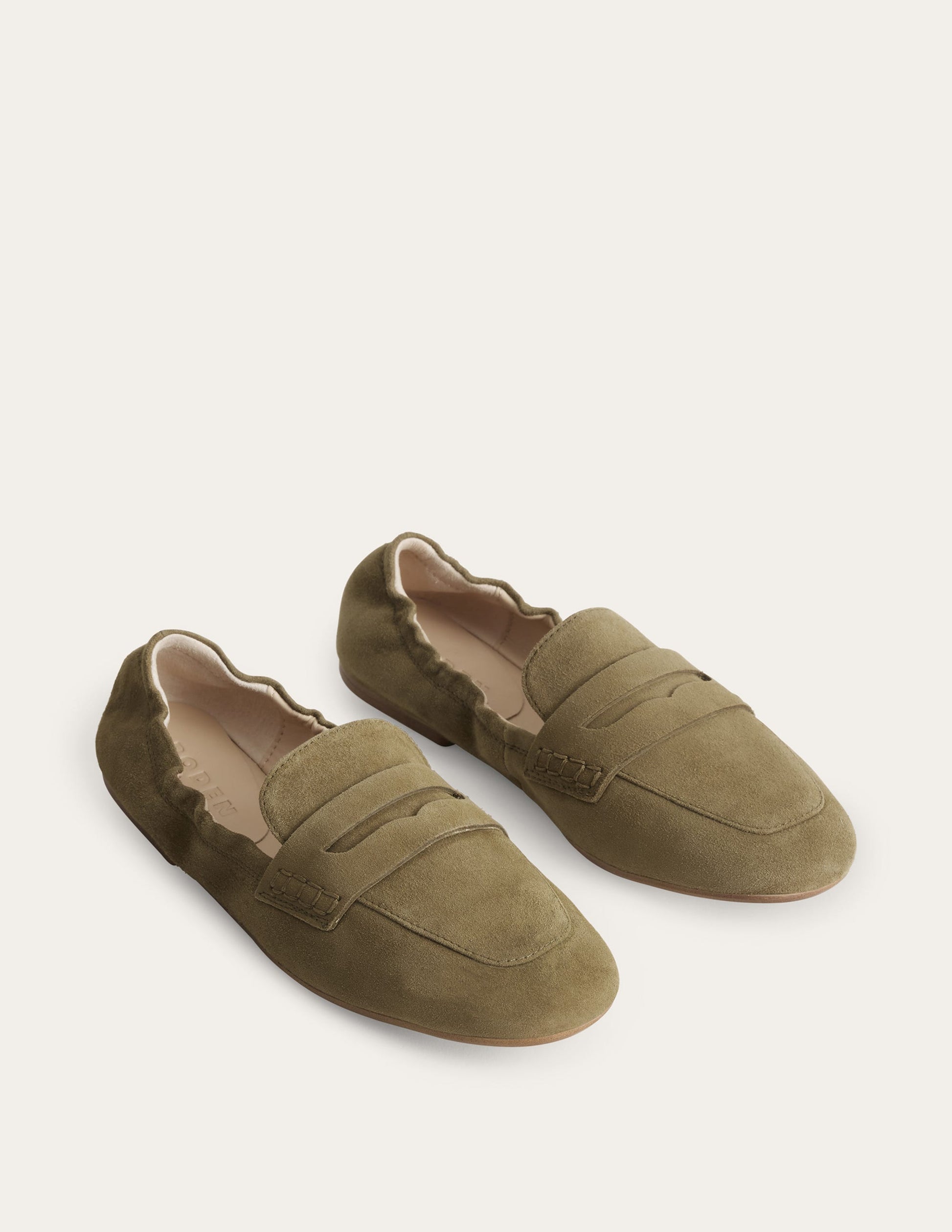 Flexible Sole Loafers-Deep Olive-2