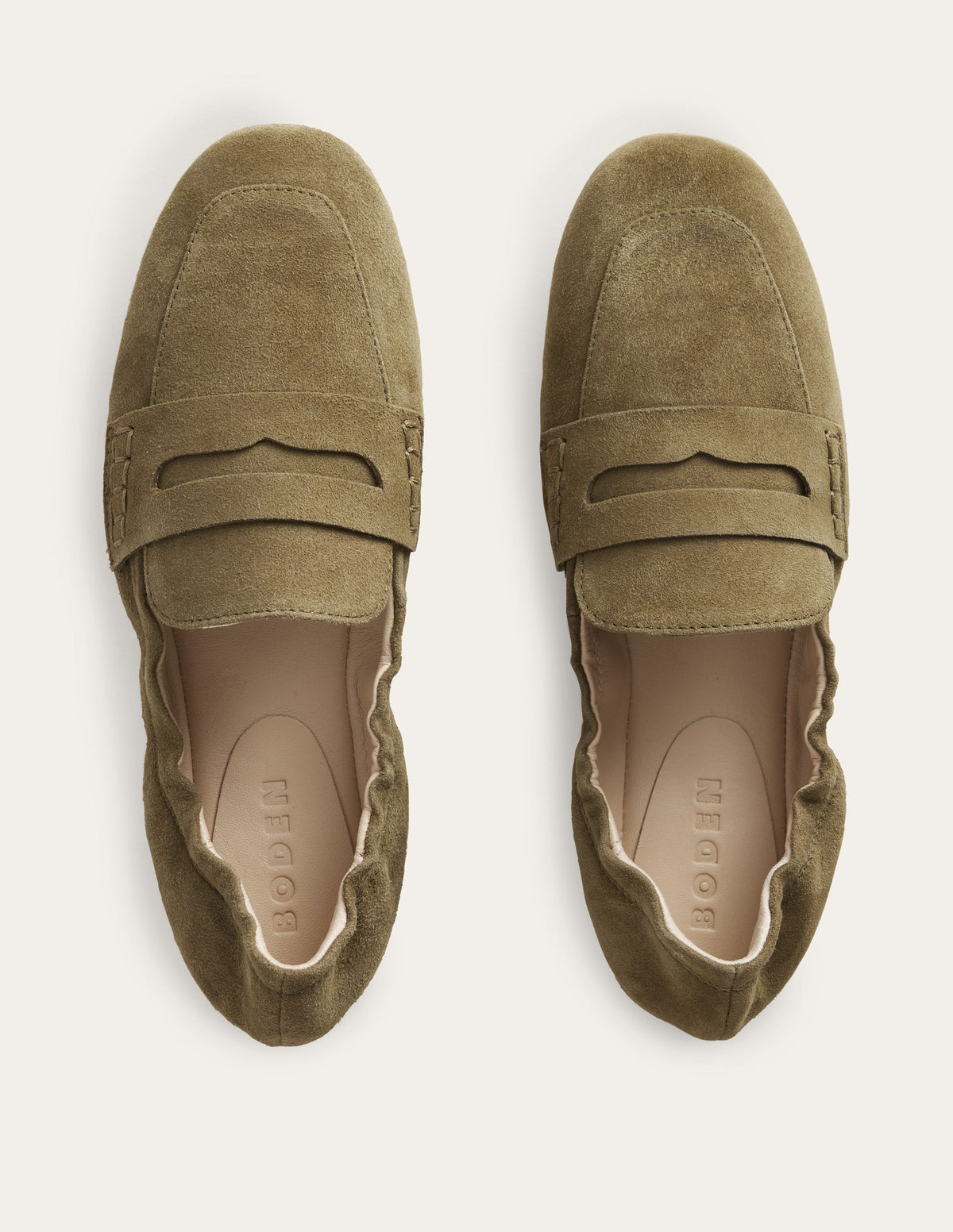 Flexible Sole Loafers-Deep Olive - Image 4