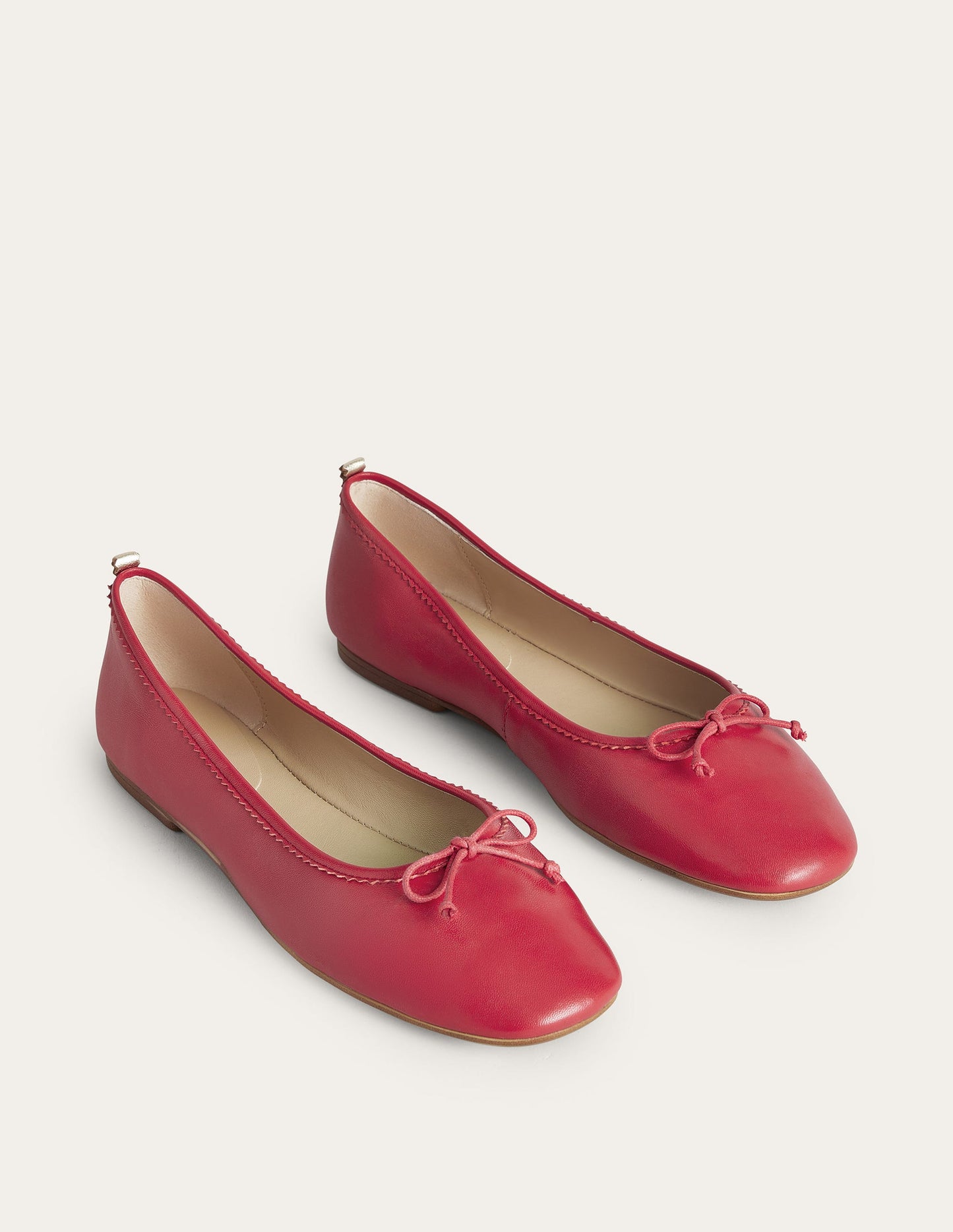 Kitty Flexi Sole Ballet Flats-Pillarbox Red