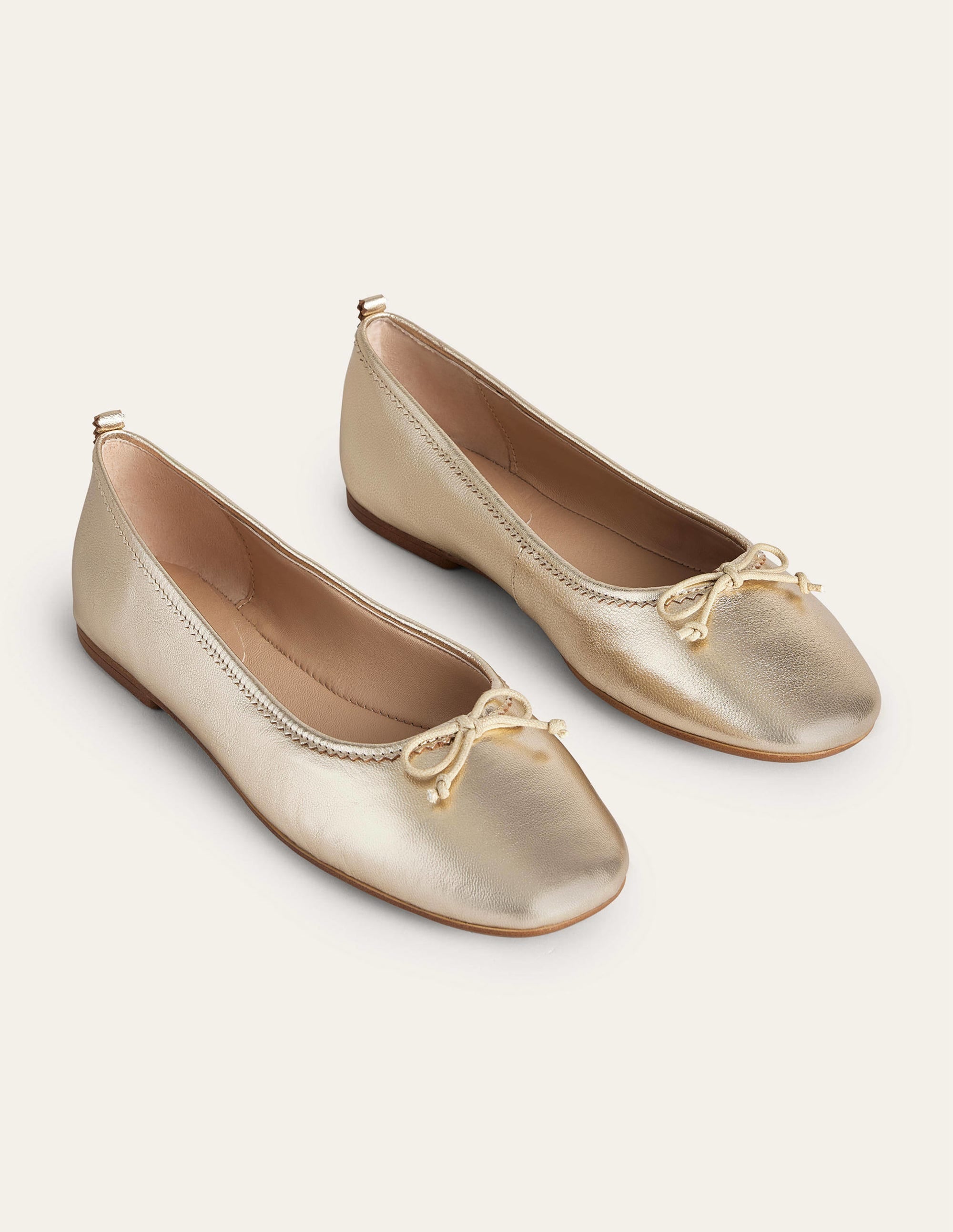 Kitty Flexi Sole Ballet Flats-Gold - Image 3