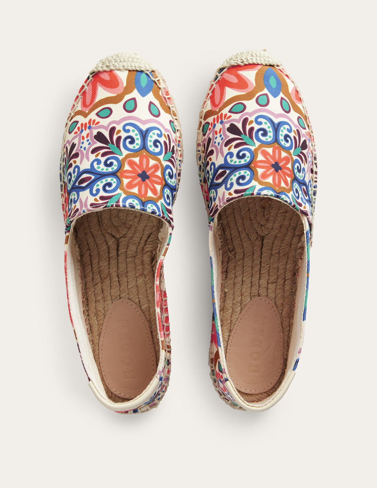 Classic Flat Espadrilles-Ivory, Tapestry - Image 4