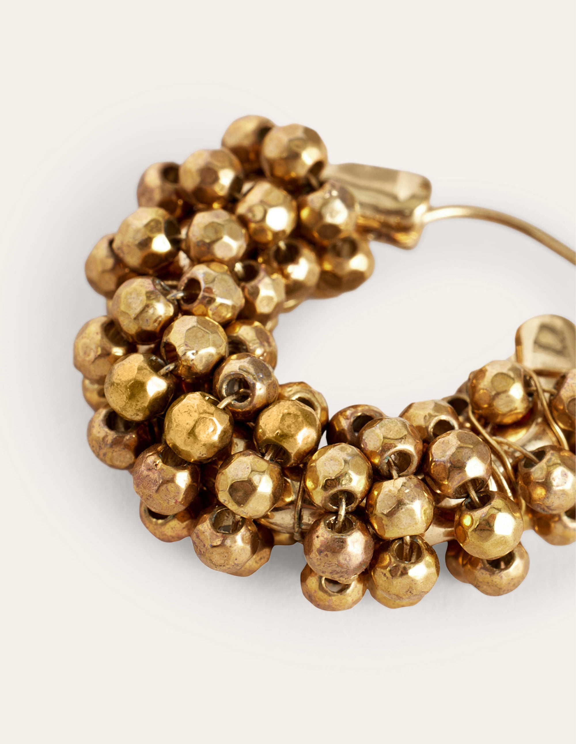 Beady Cluster Hoops-Gold - Image 2