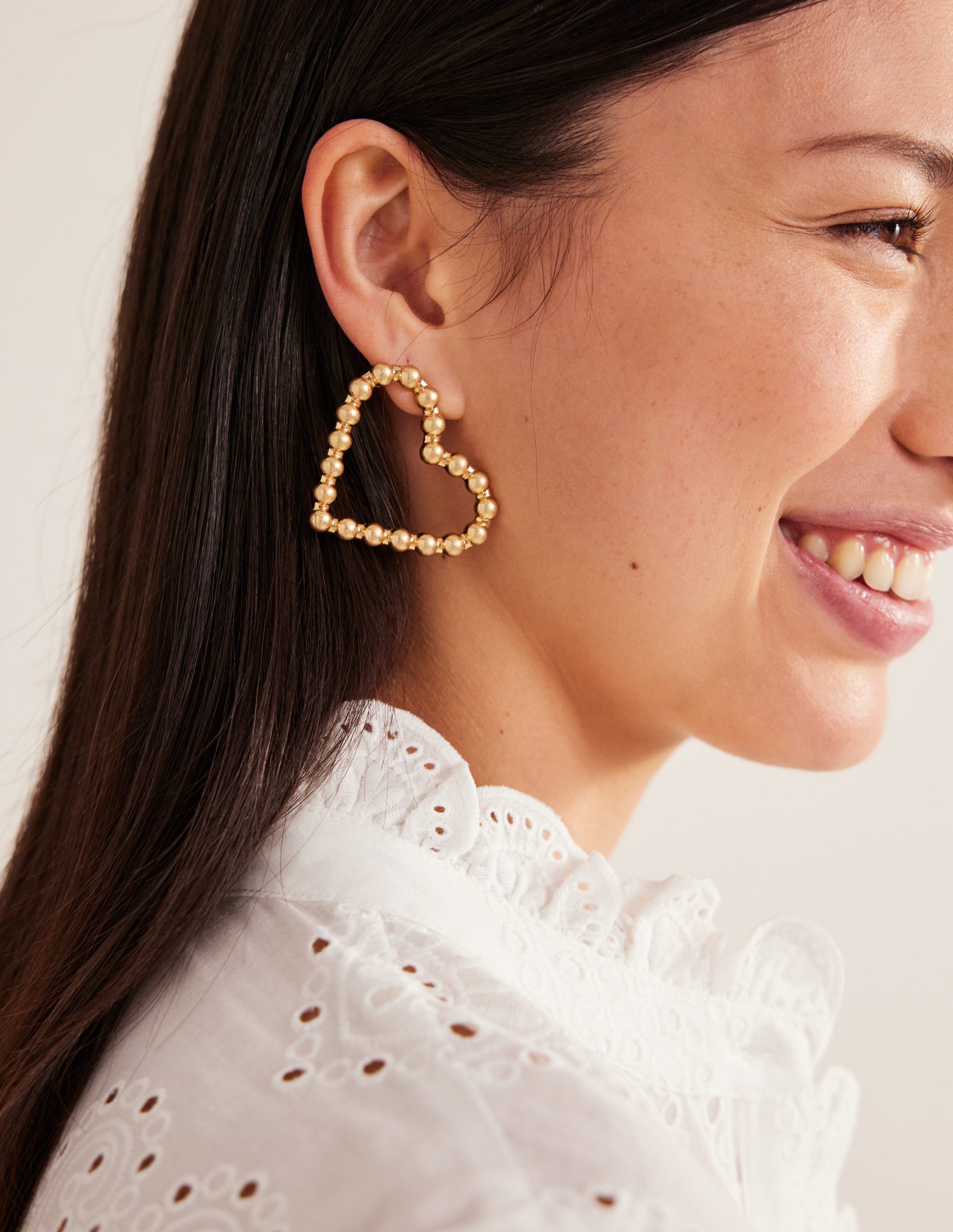 Heart Earrings-Gold - Image 1